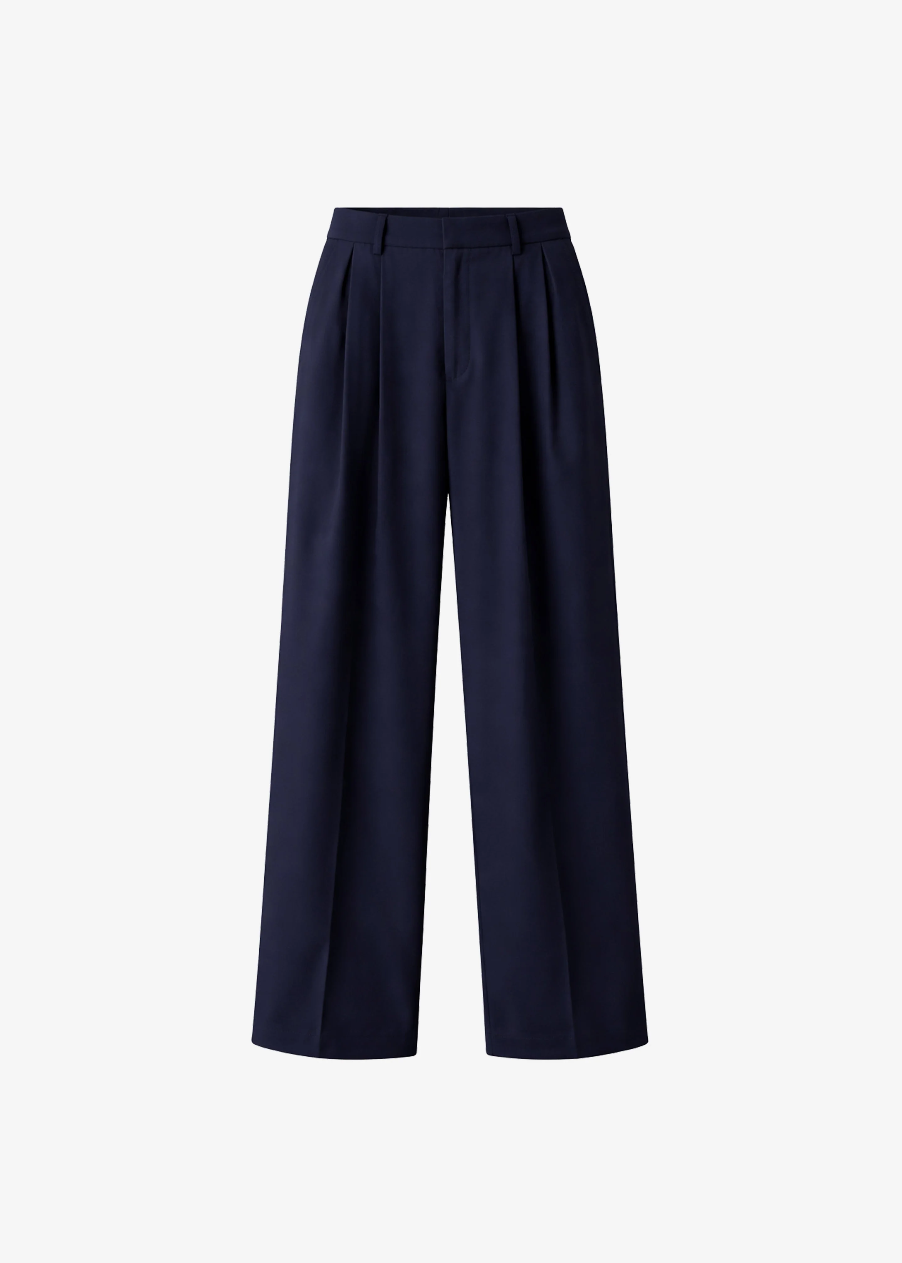 Canmore Pleated Trousers - Navy - Image 8