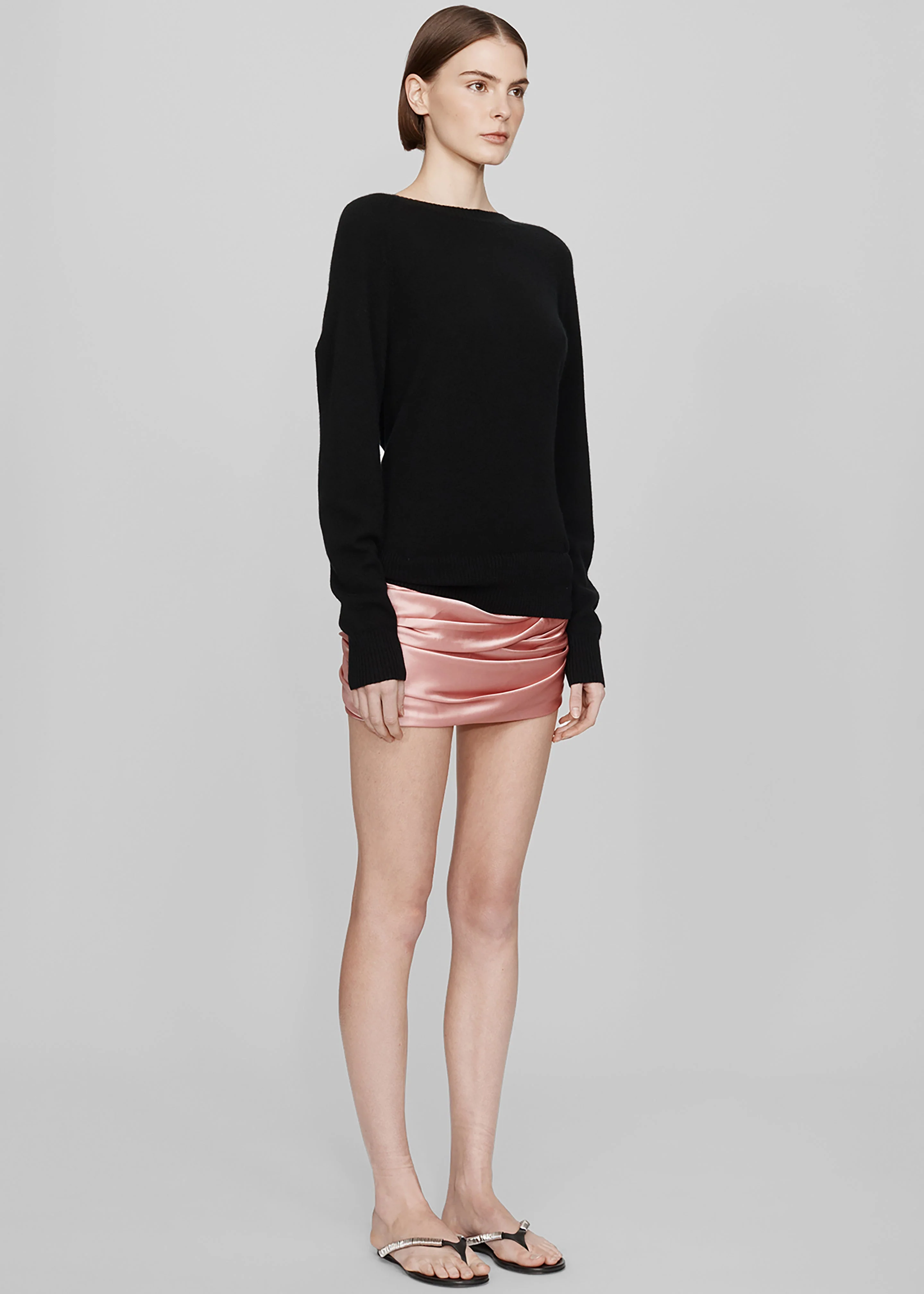 Christopher Esber Monument Cummerbund Silk Mini Dress - Neapolitan - Image 8