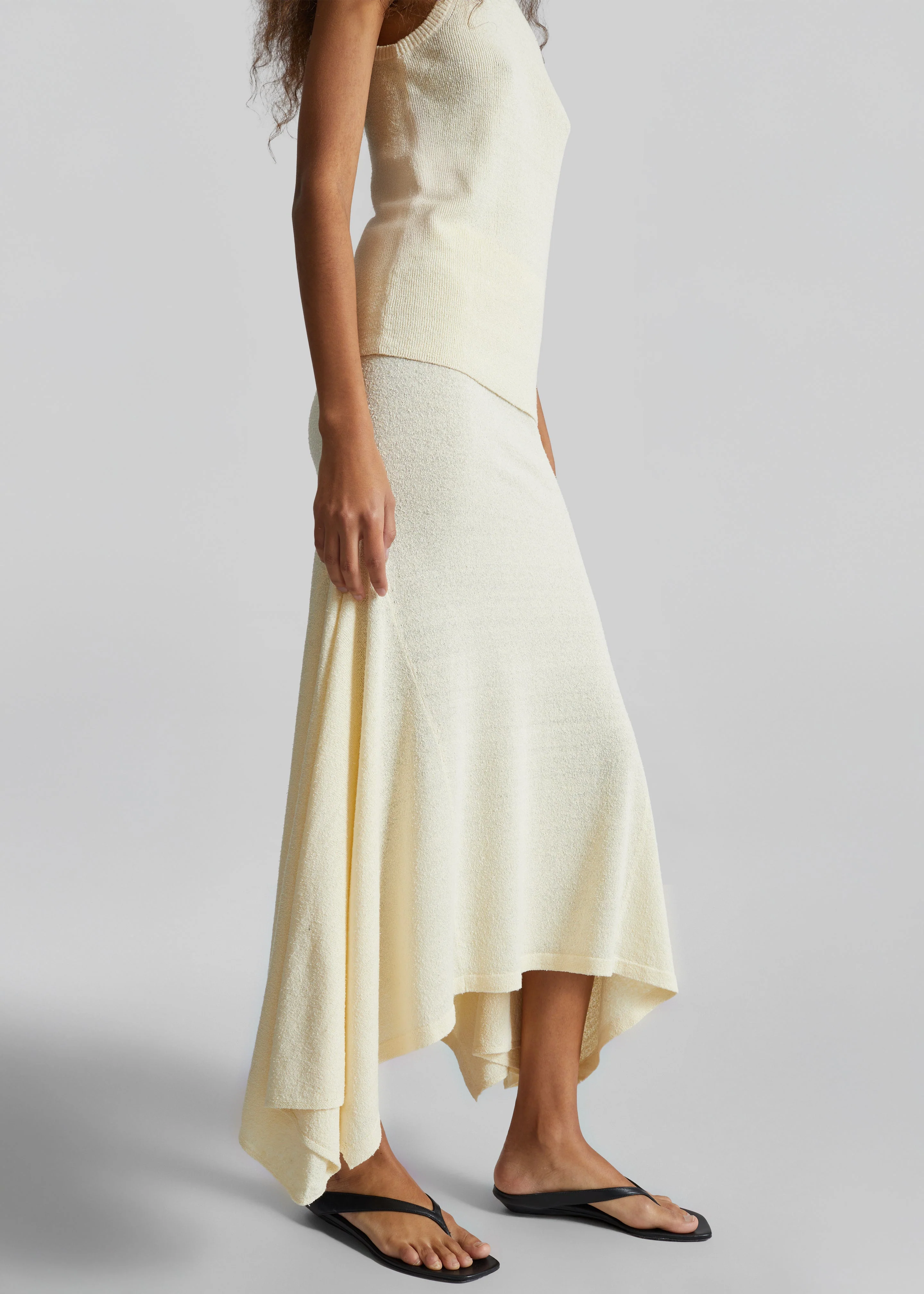 CO Knit Skirt - Cream - Image 2