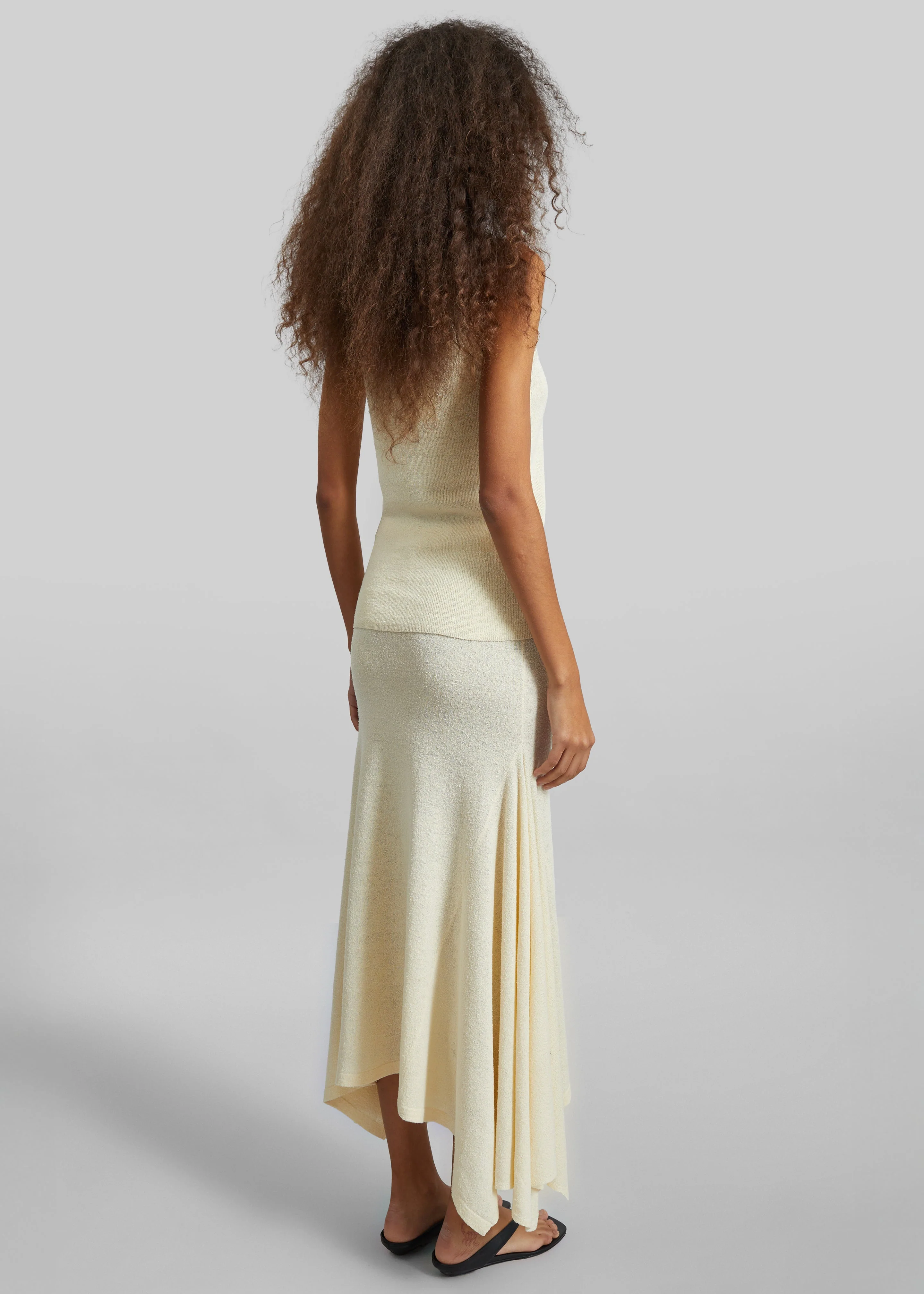 CO Knit Skirt - Cream - Image 6