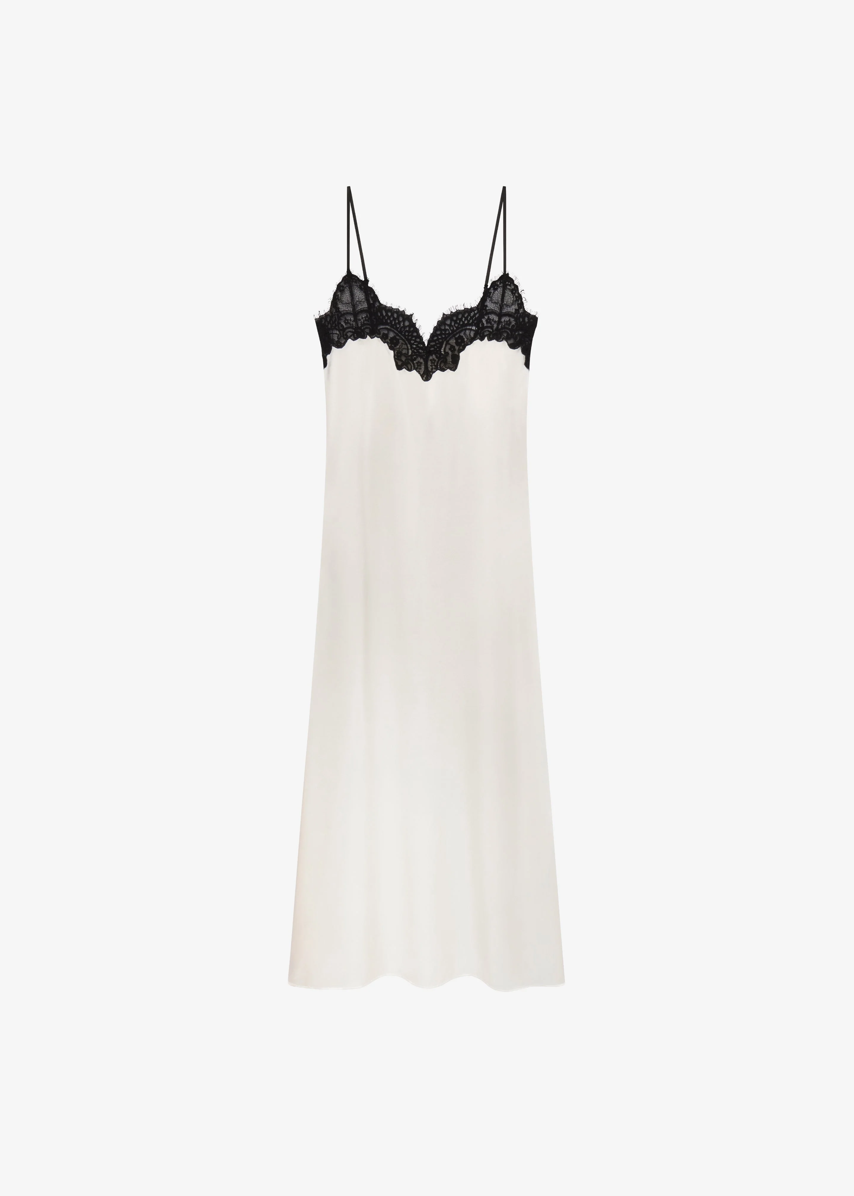 CO Lace Cami Dress - Ivory - Image 6