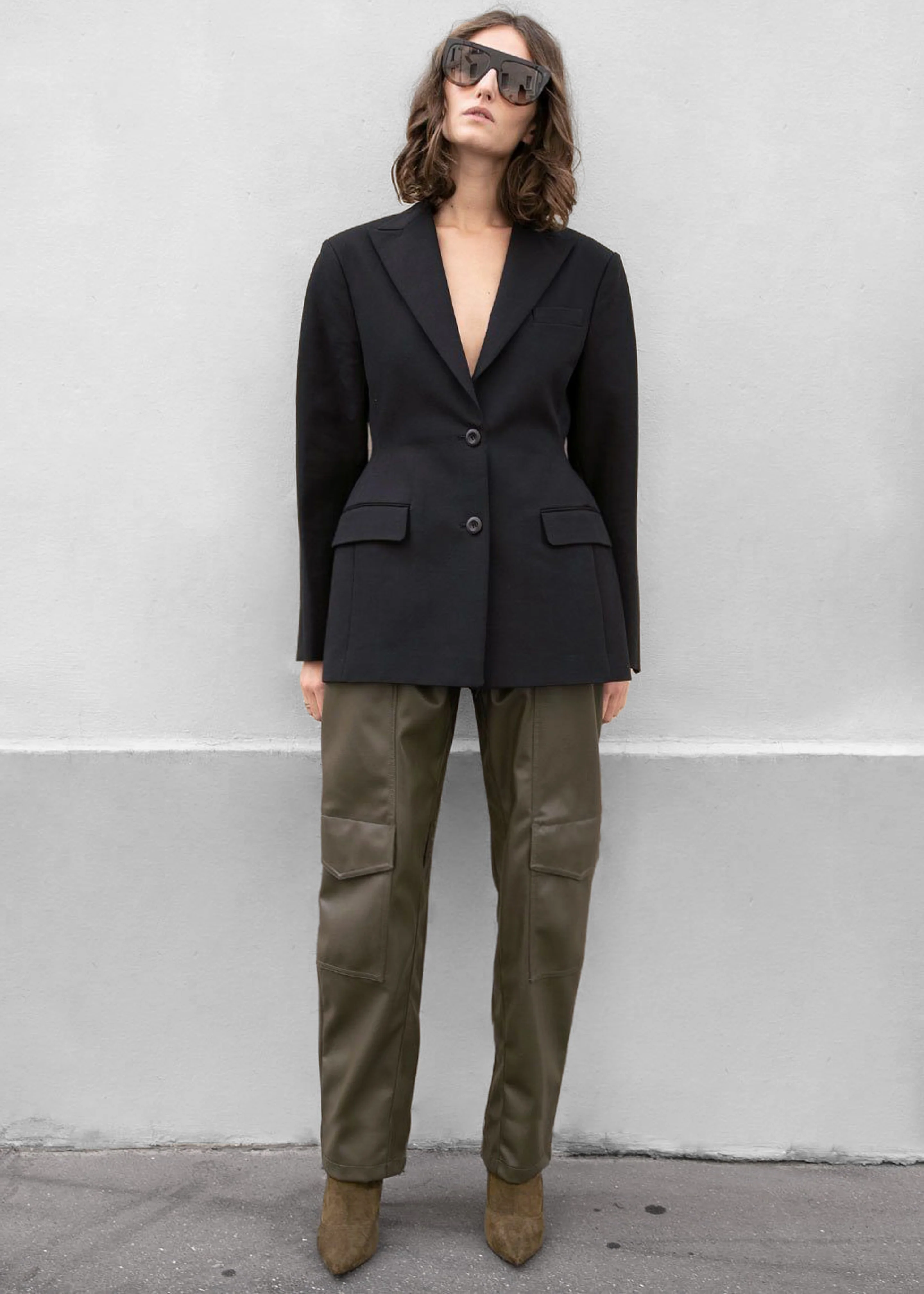 Colette Hourglass Blazer - Black - Image 3