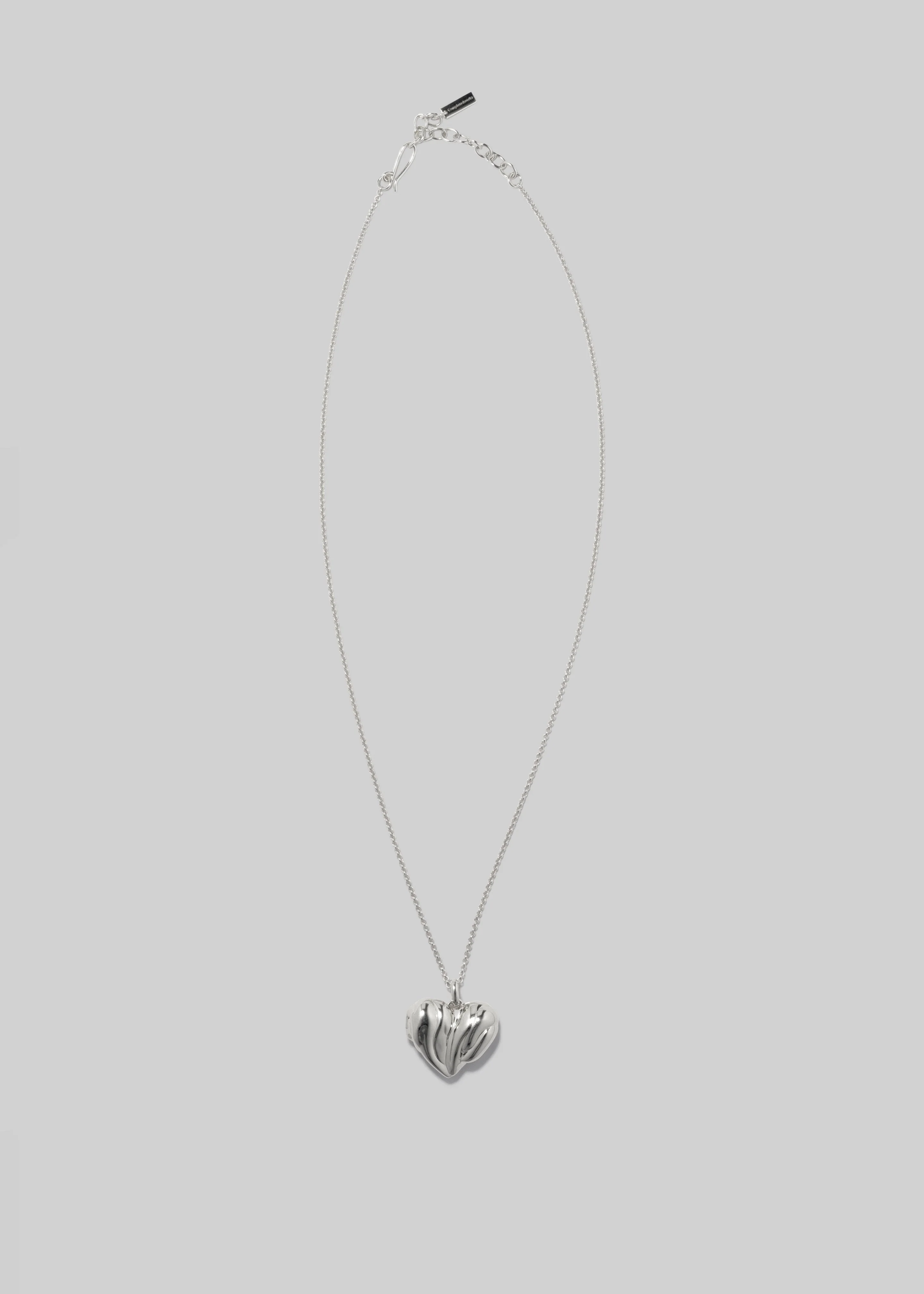 Completedworks Heart Locket Necklace - Silver - Image 3