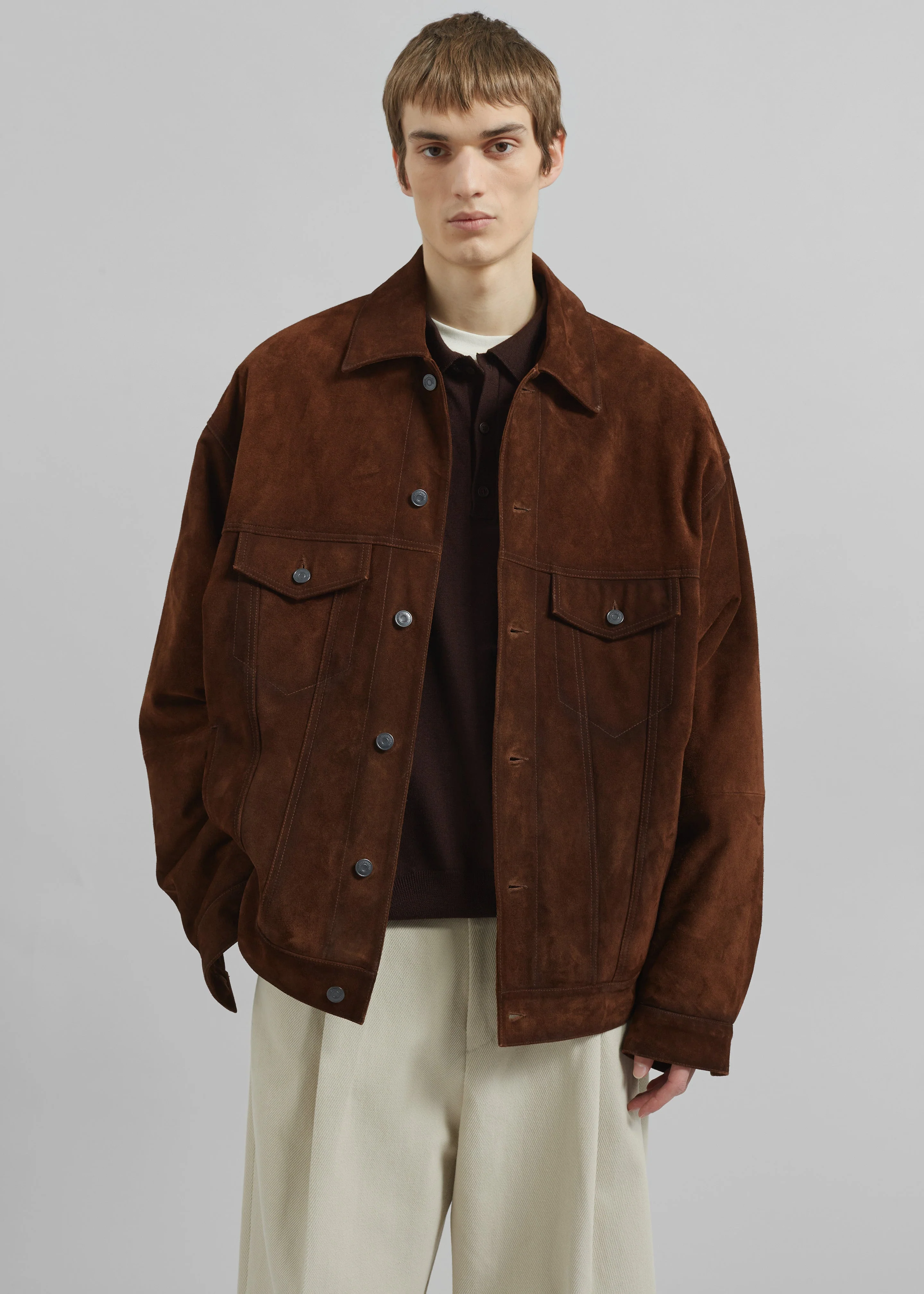 Conan Suede Jacket - Brown - Image 3