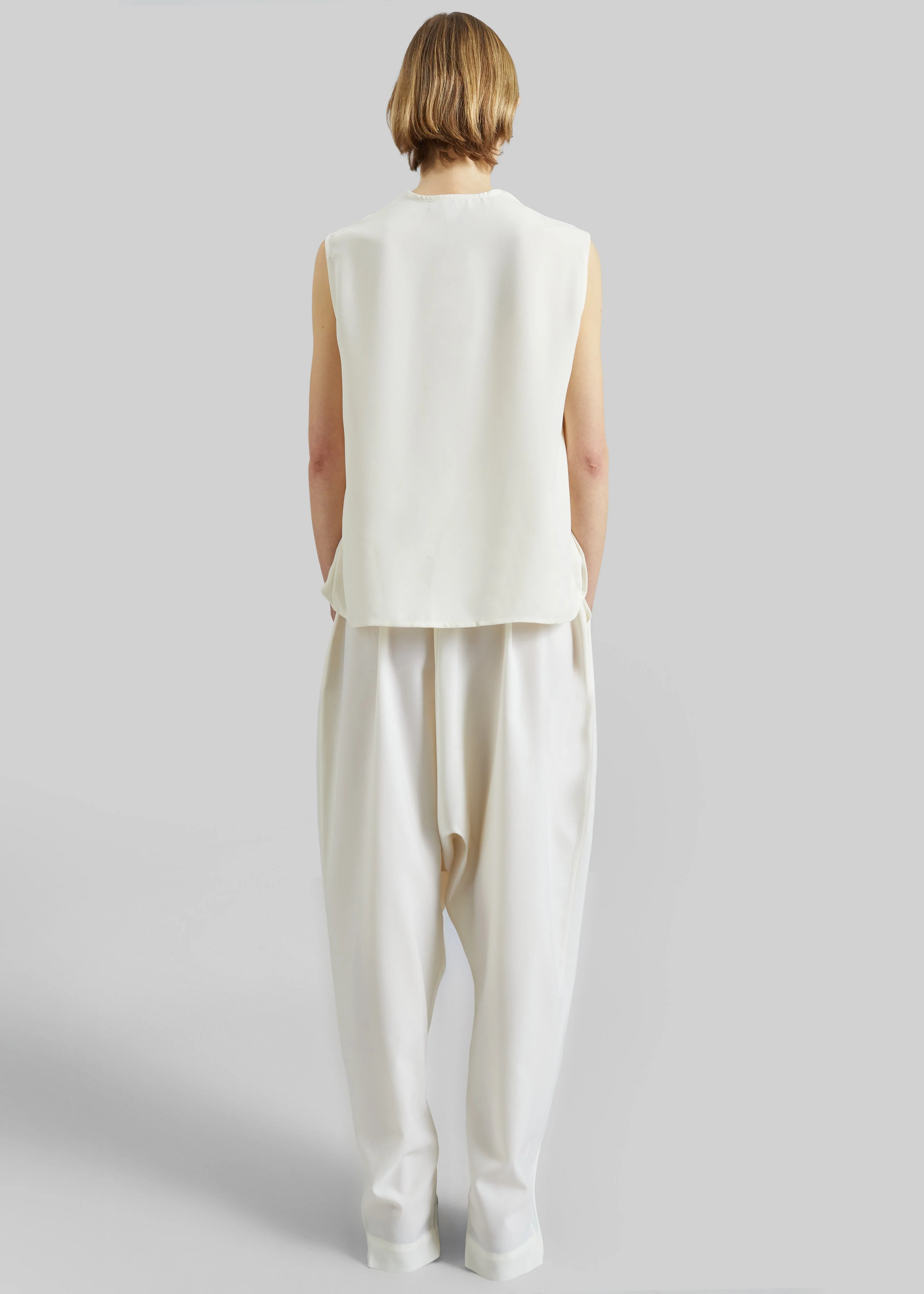 Coperni Double Zipped Sarouel Pants - White - Image 8