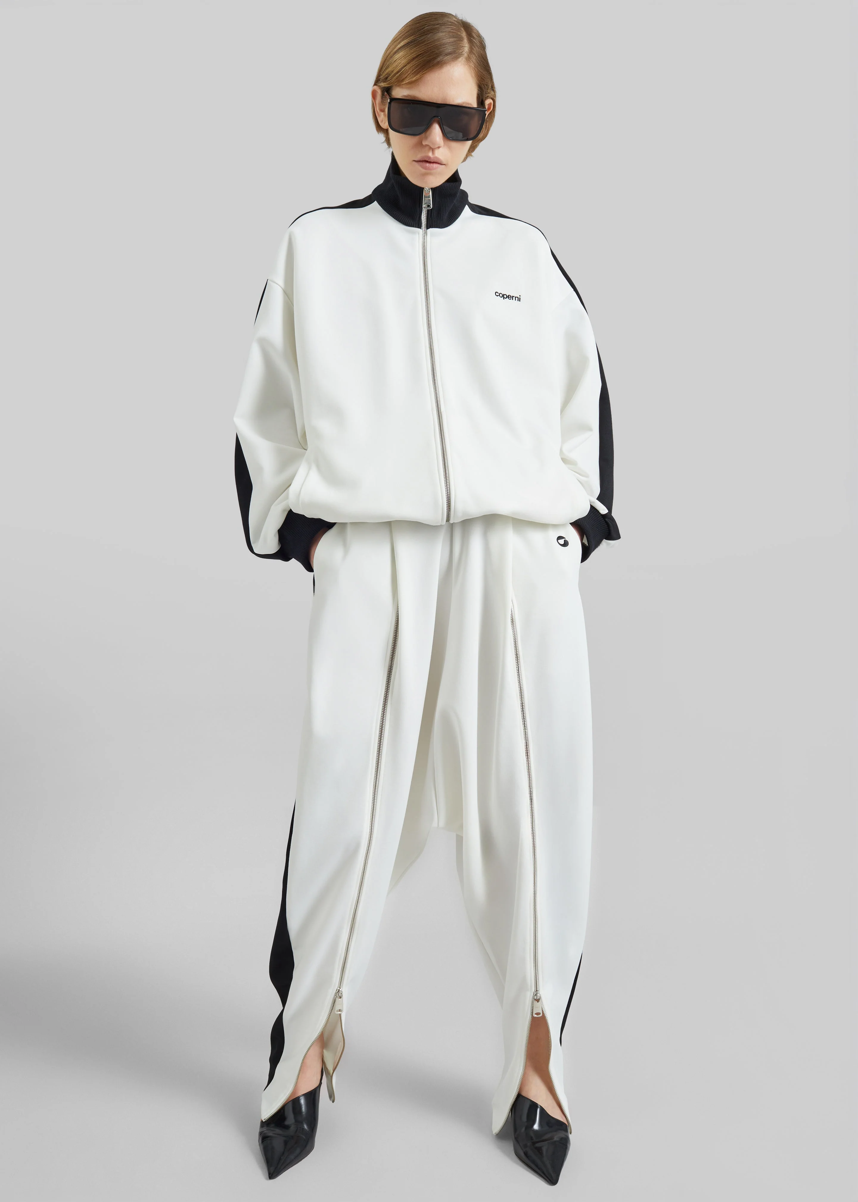 Coperni Oversized Track Jacket - White - Image 7