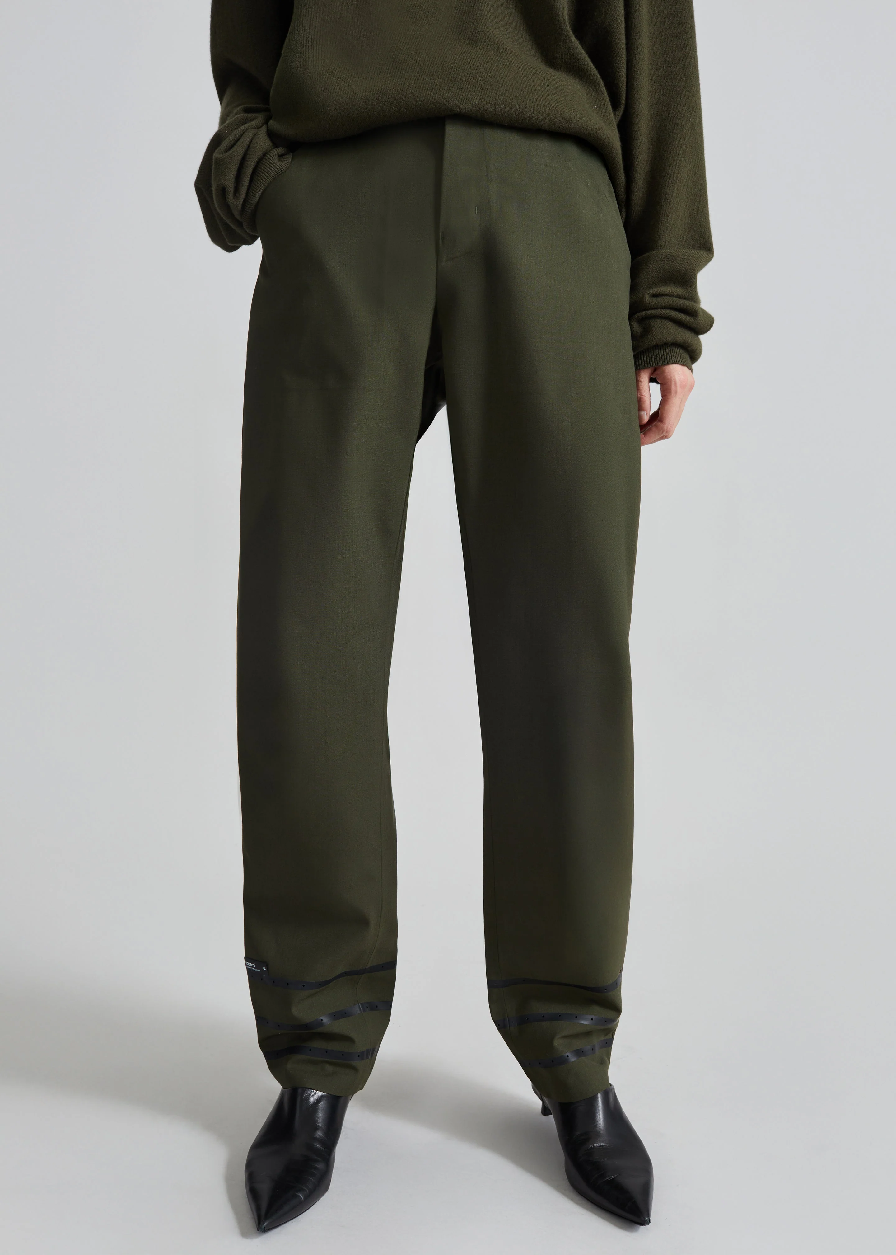 Coperni Technical Tailored Pants - Green - Image 4
