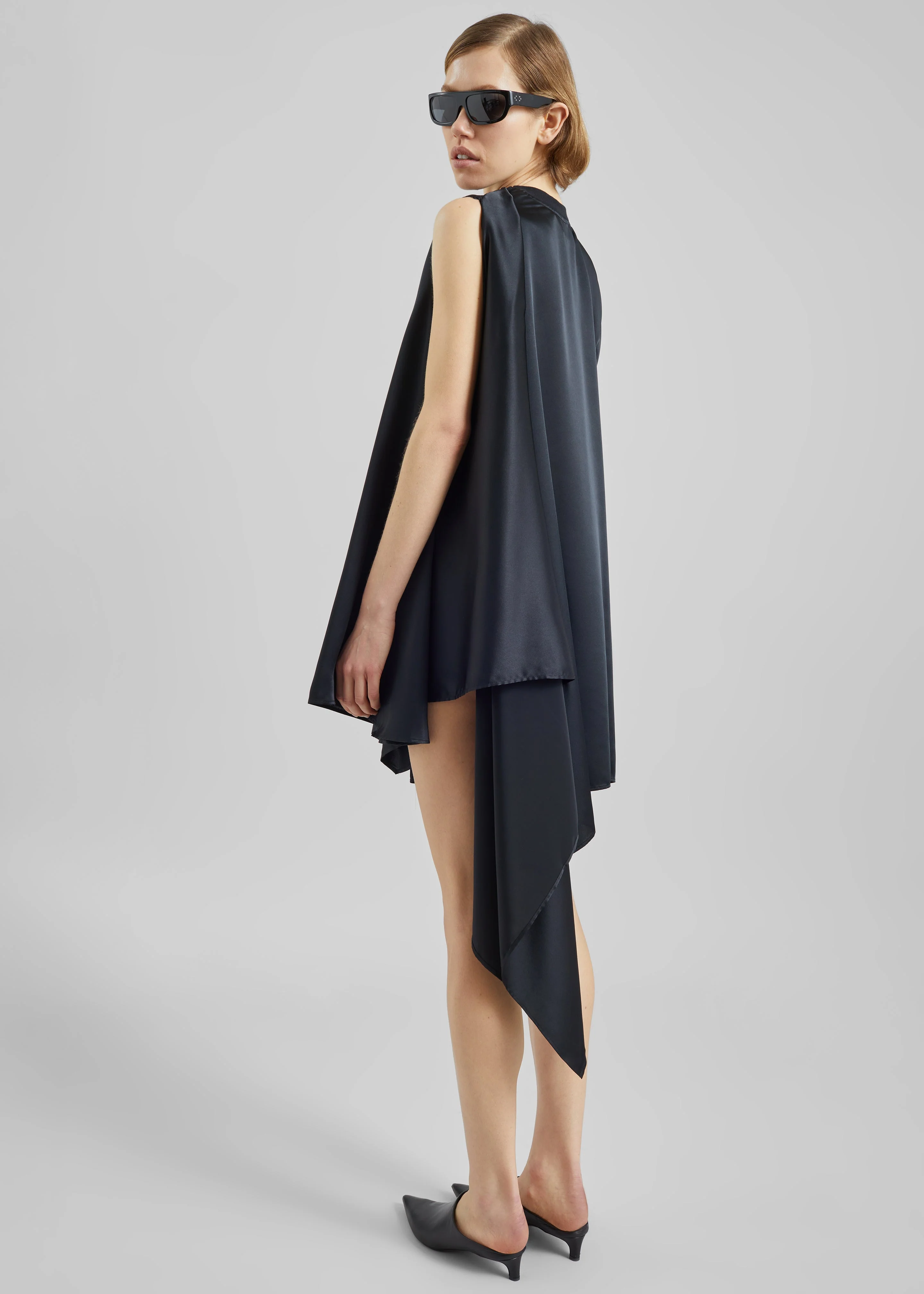 Coperni Zero Waste Draped Dress - Black - Image 5