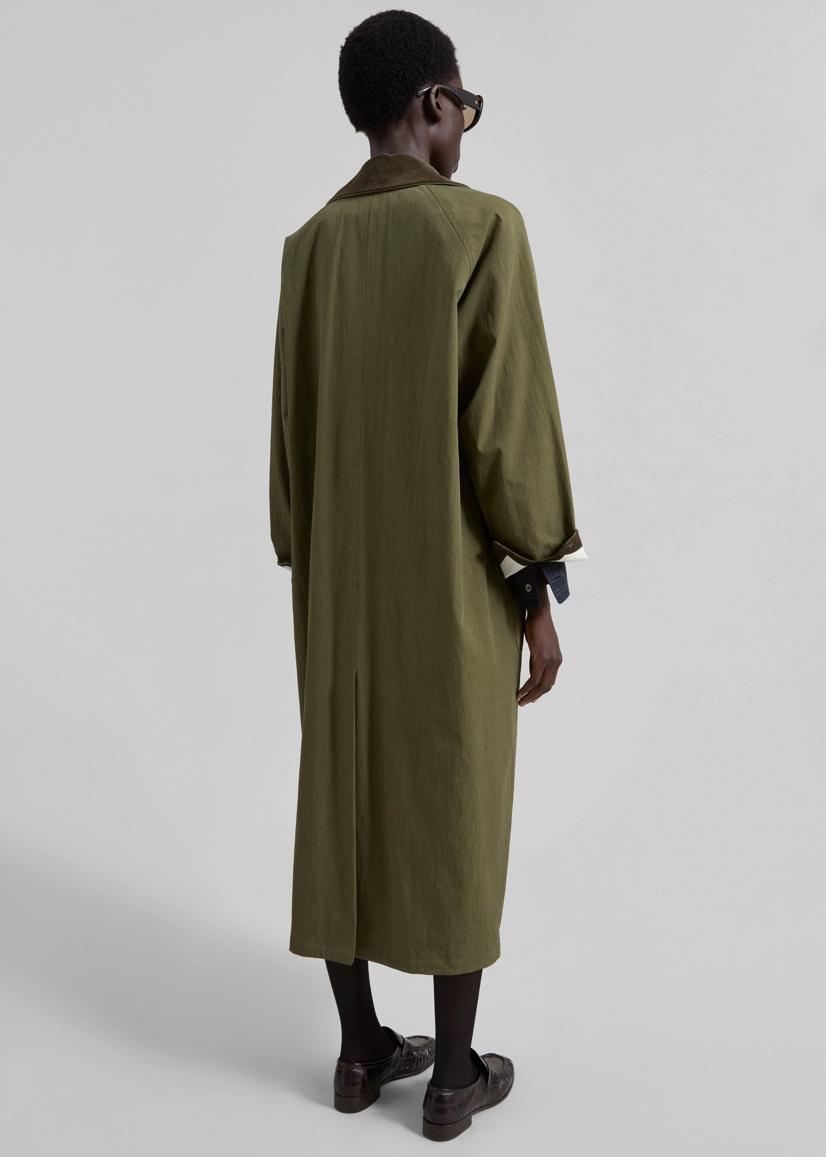 Crisnee Long Jacket - Olive - Image 7