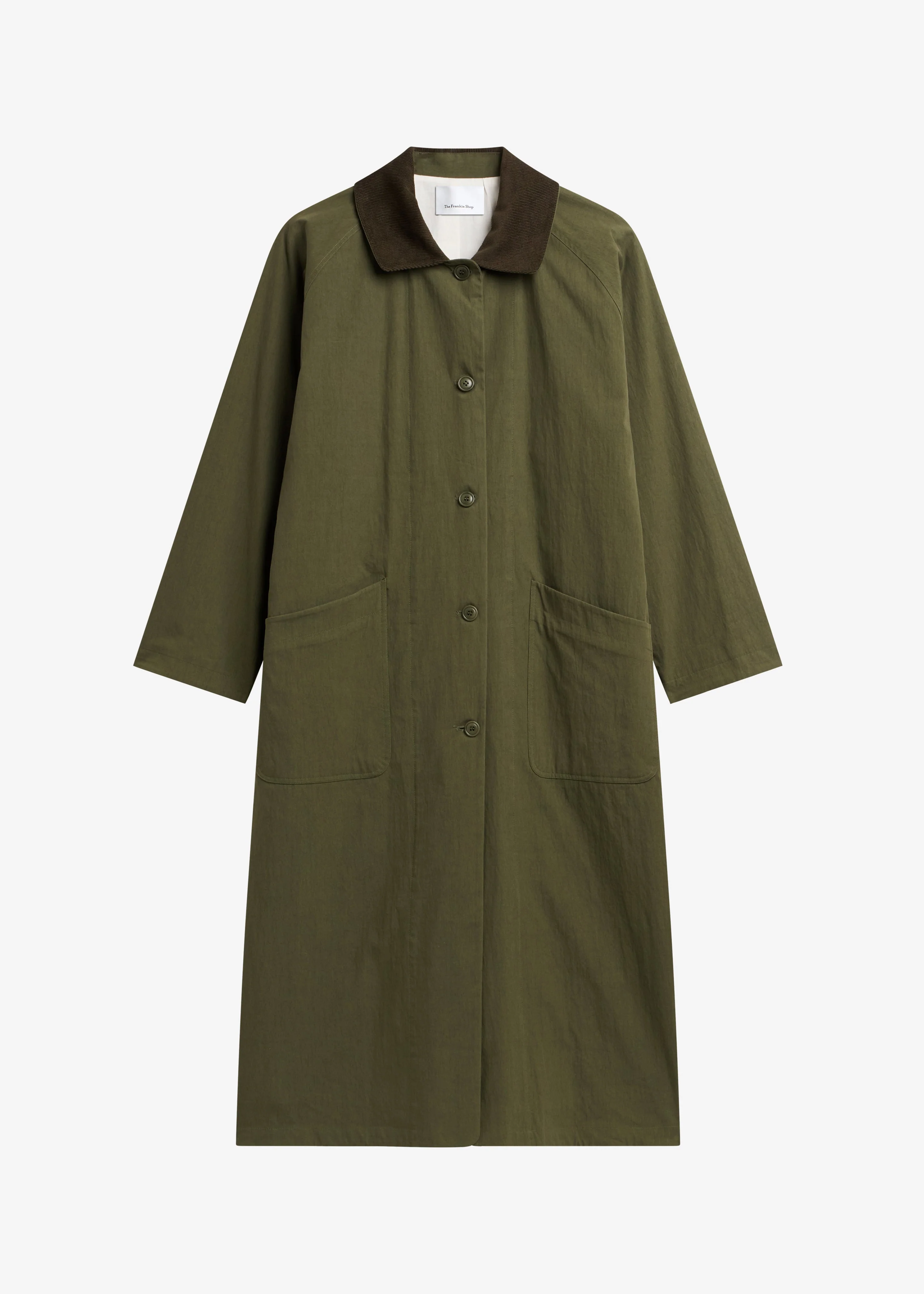 Crisnee Long Jacket - Olive - Image 8