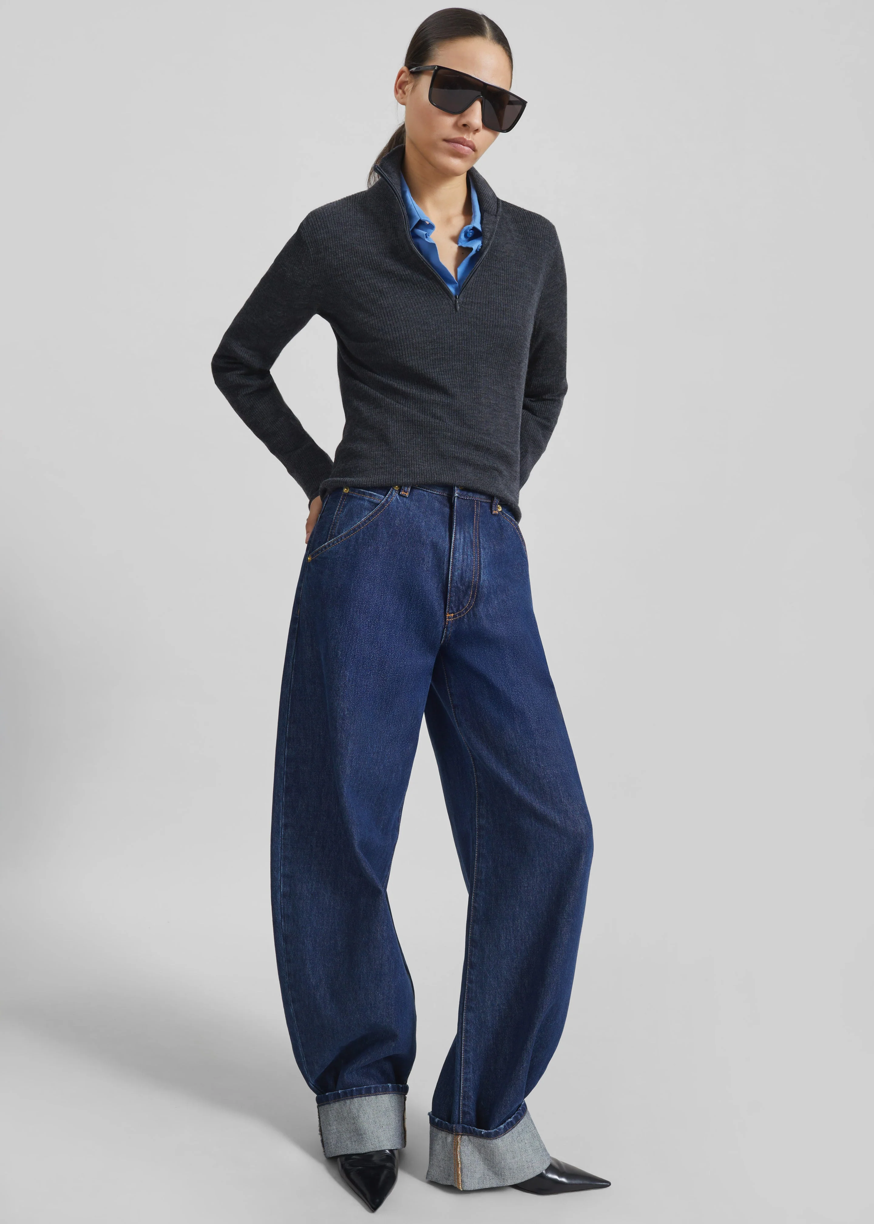 Darkpark Khris Barrel Leg Denim - Tokyo Midnight