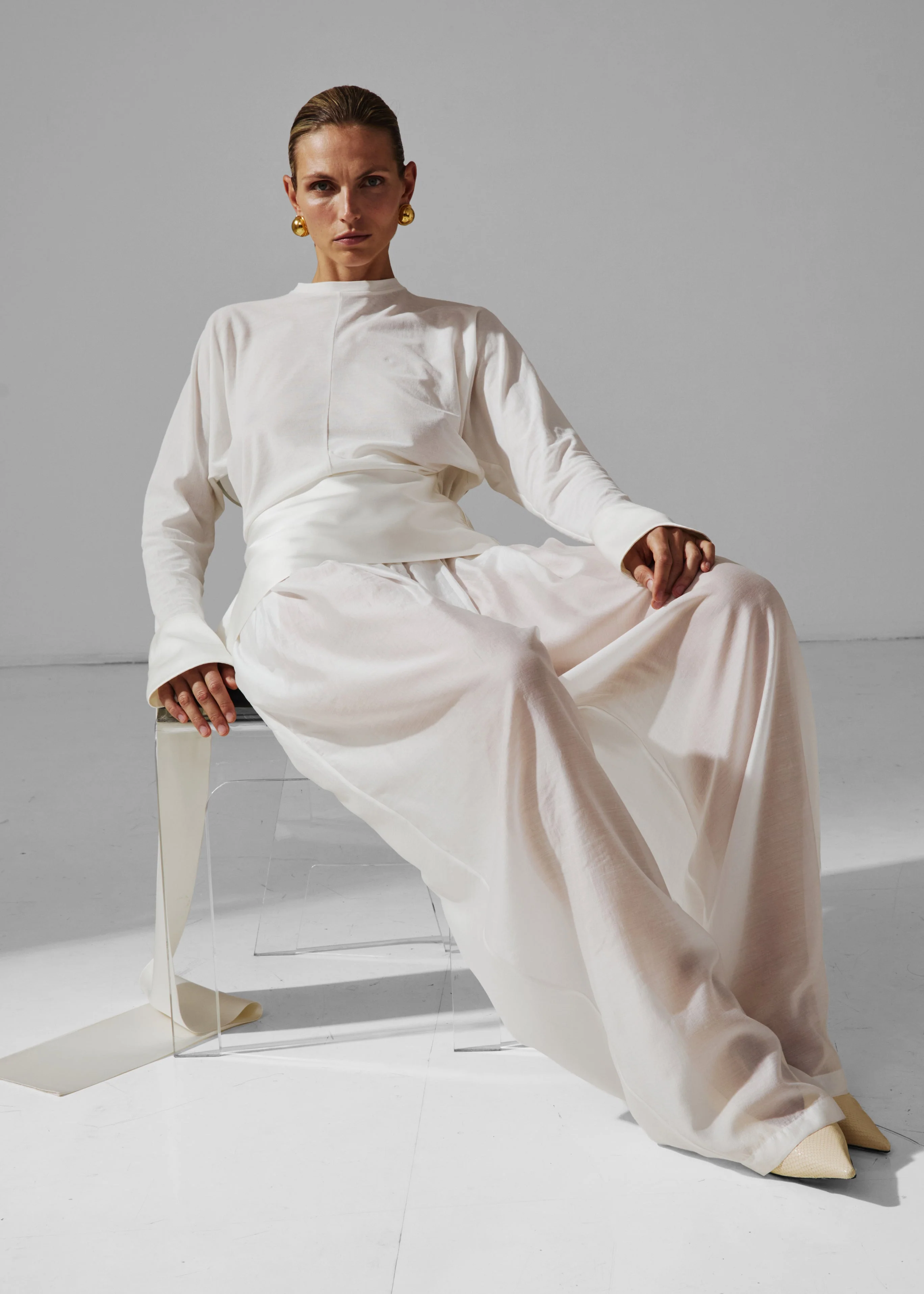 Darkpark Simona Balloon Pants - White - Image 3