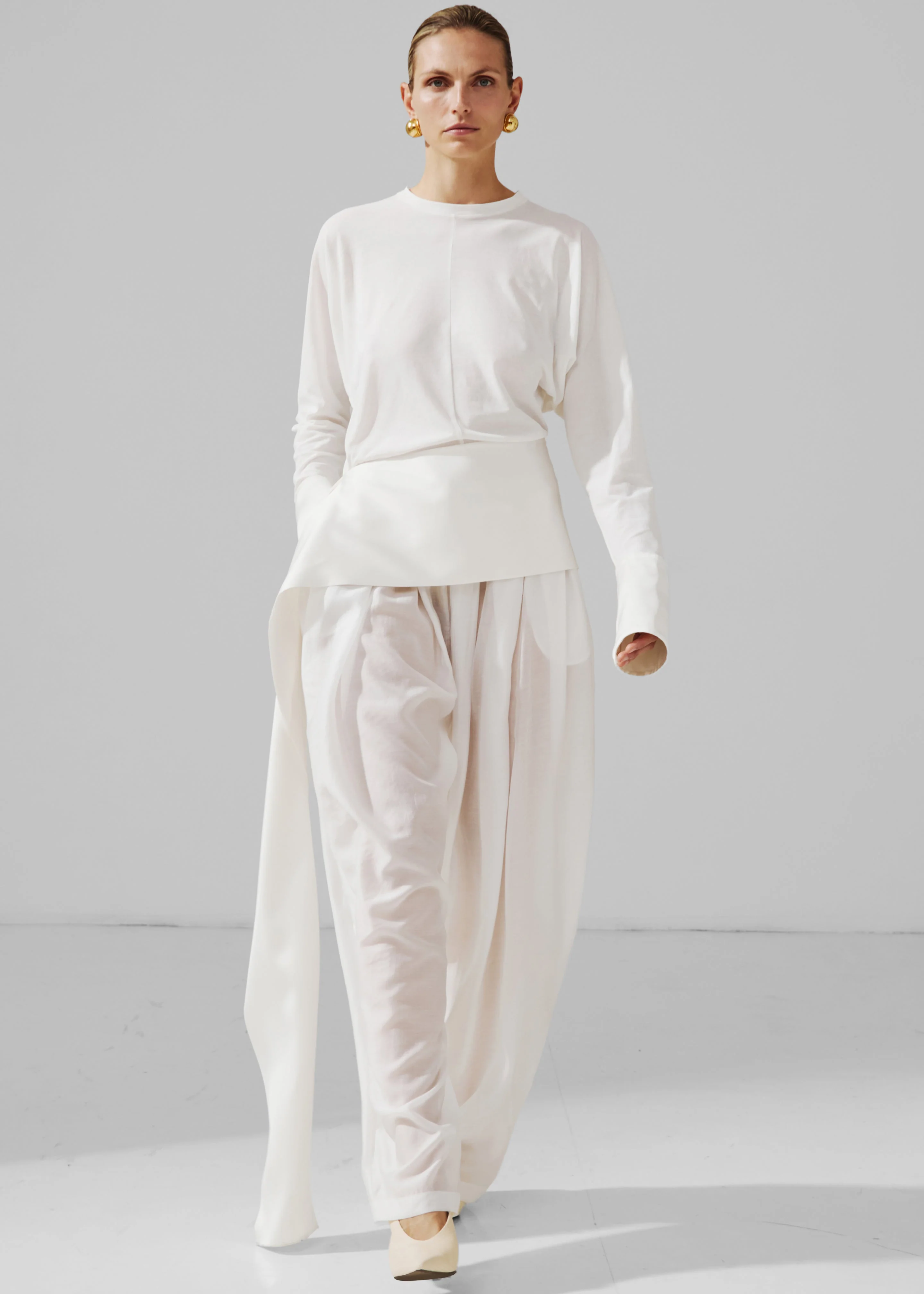 Darkpark Simona Balloon Pants - White - Image 4