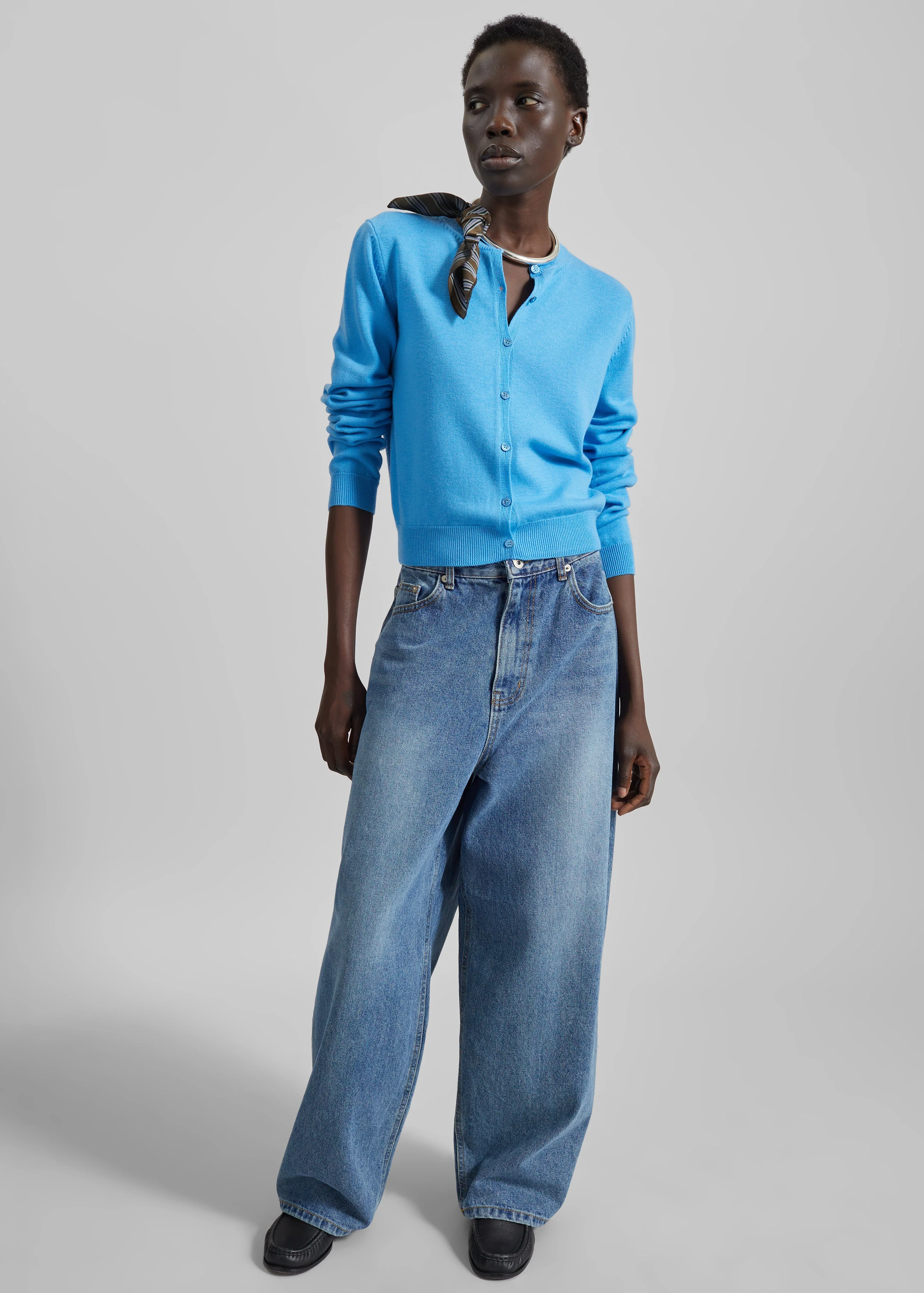 Dawson Wide Leg Jeans - Medium Wash - Image 8