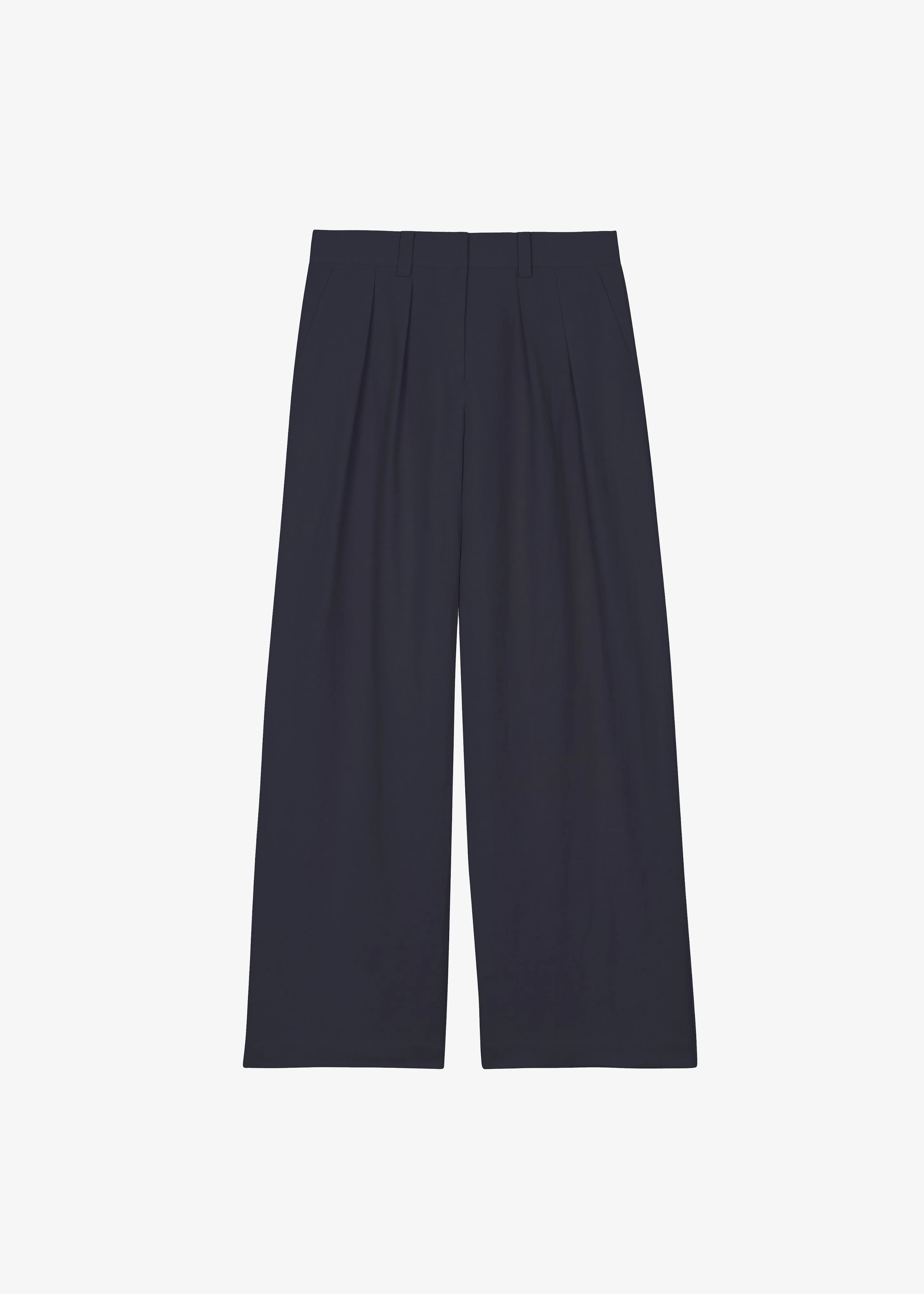 Daytona Pleated Trousers - Navy - Image 8