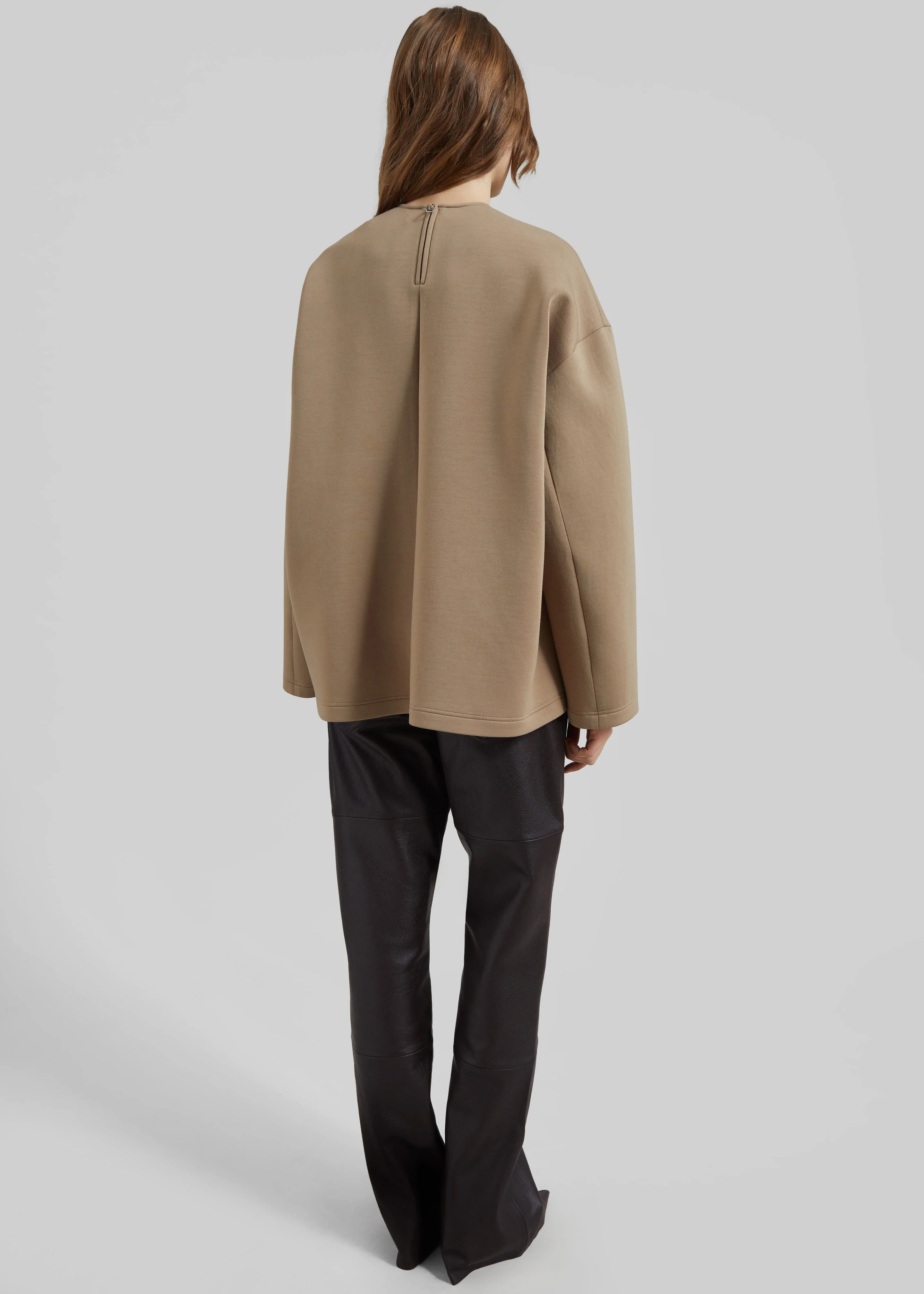 Delancey Long Sleeve Neoprene Top - Camel - Image 5