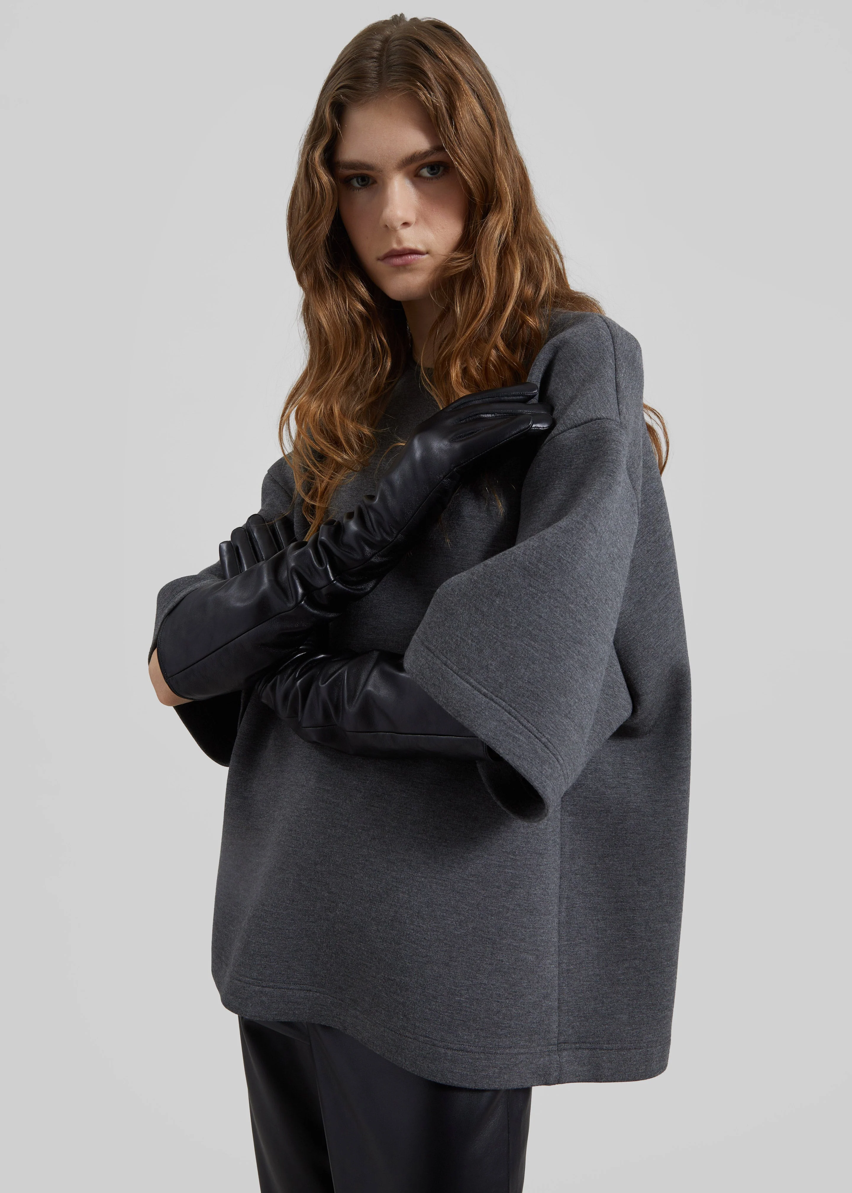 Delancey Neoprene Tee - Dark Grey - Image 4
