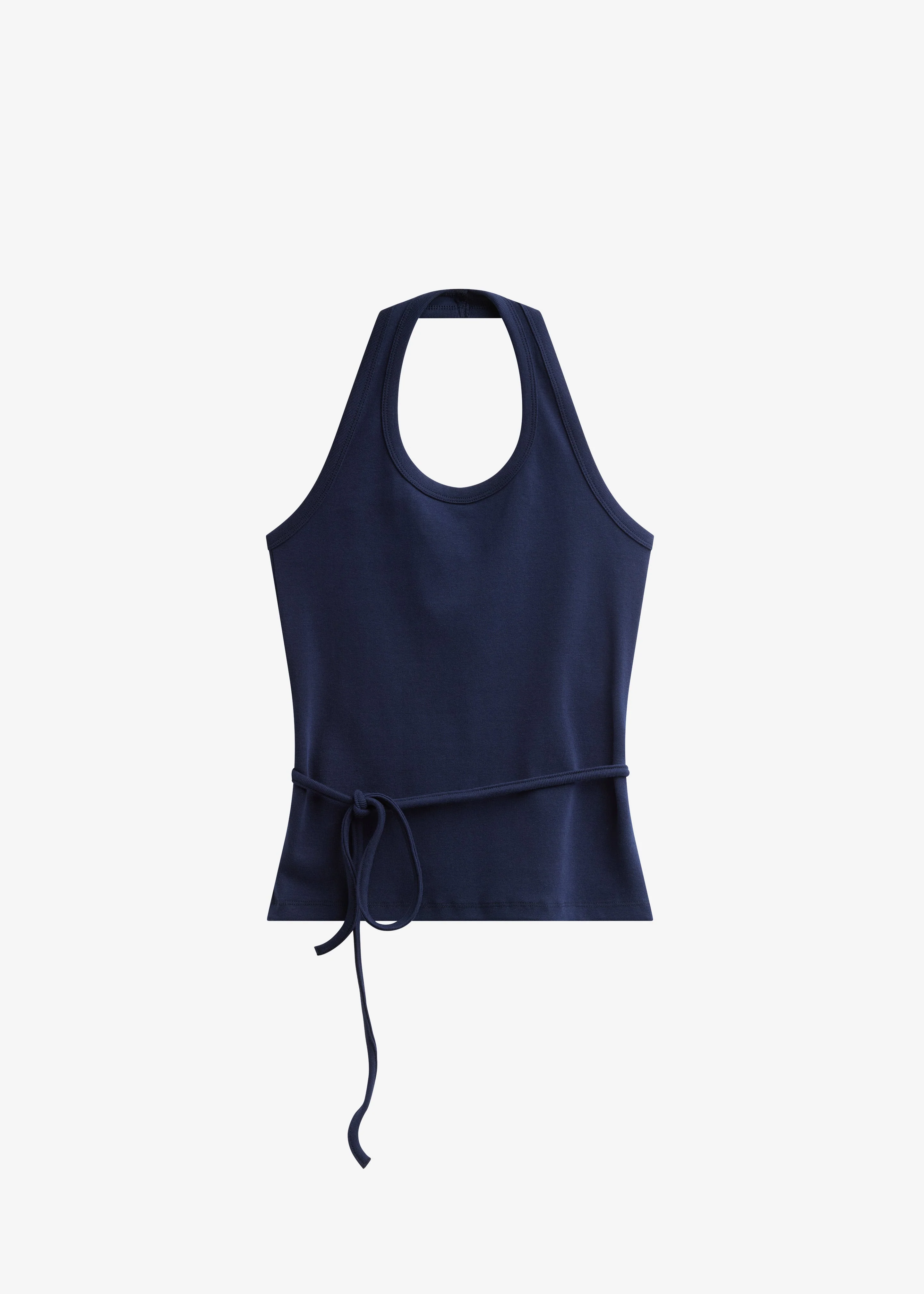 Denia Halter Tie Top - Navy - Image 8