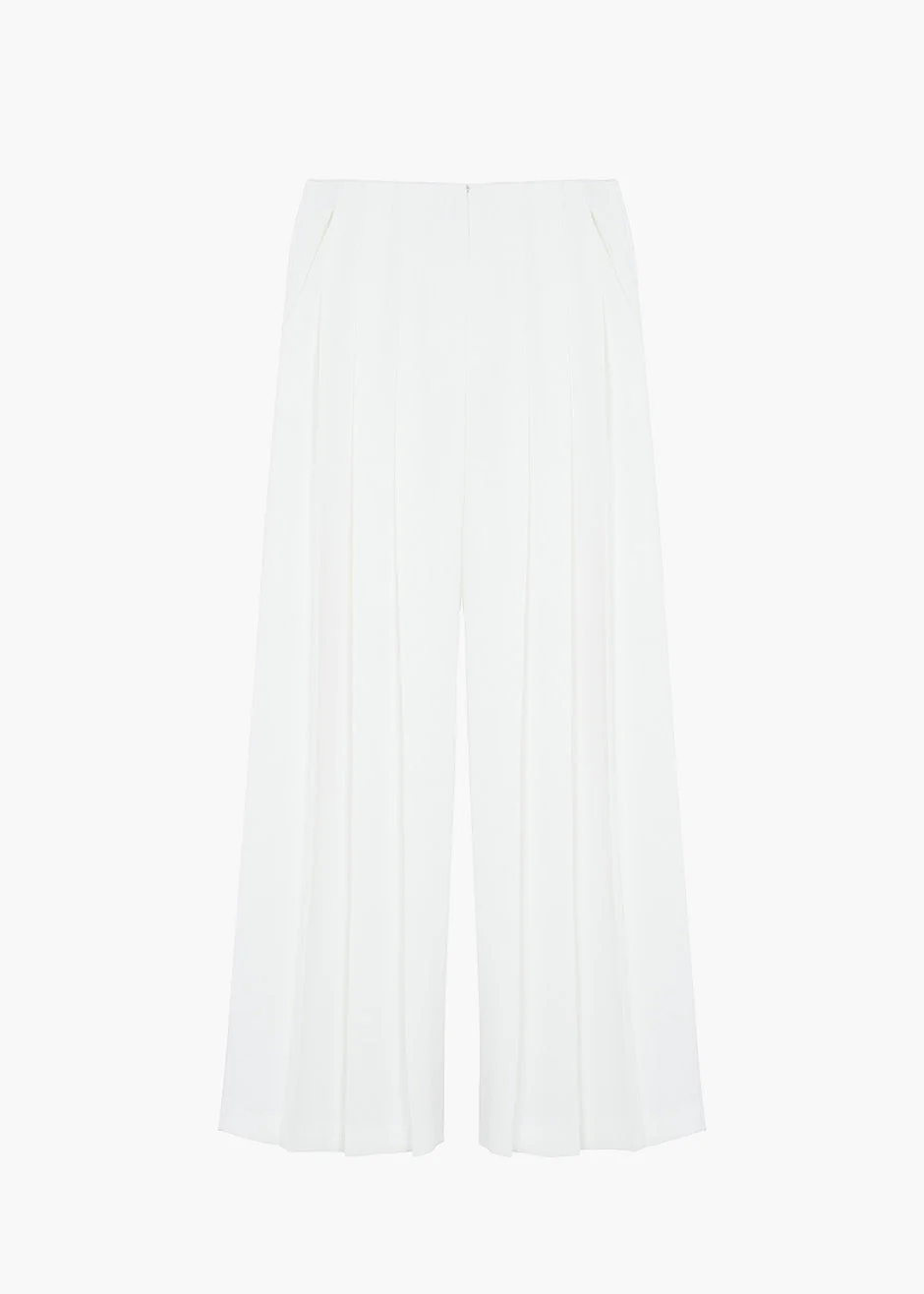 Dillon Pleated Pants - White - Image 9