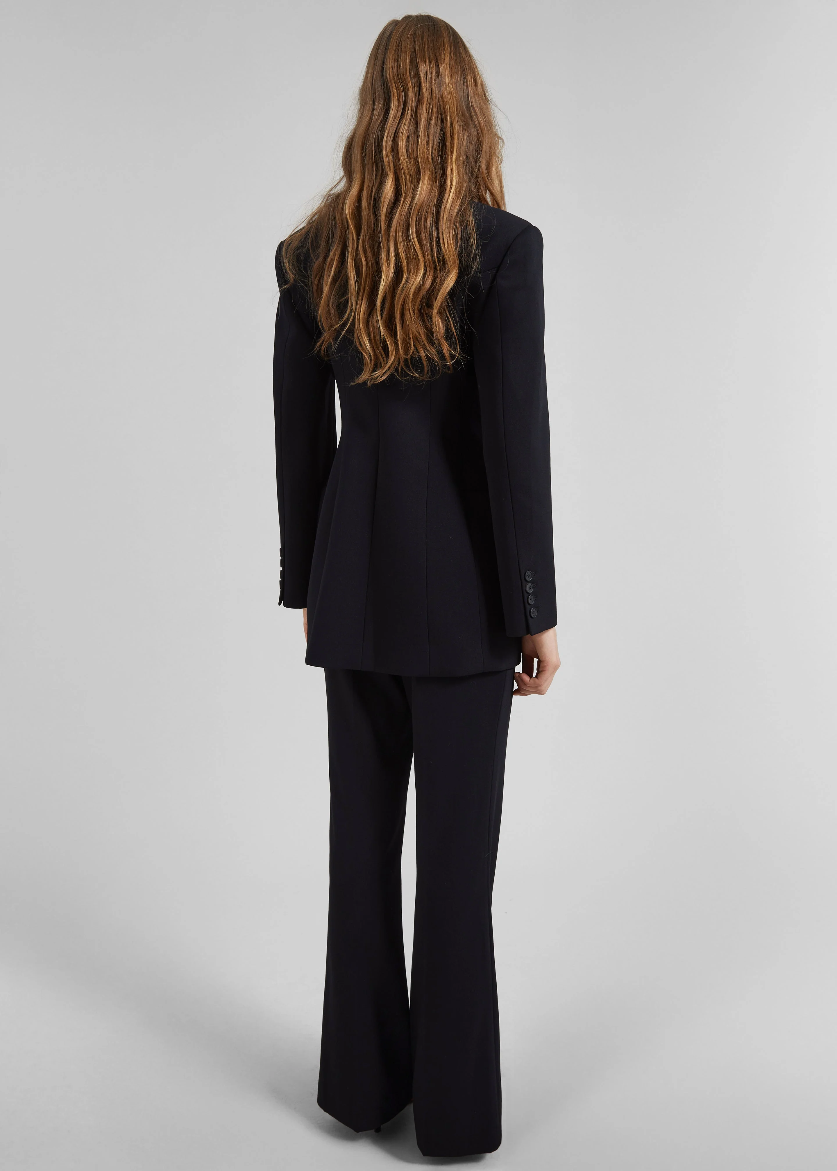 Dorotea Hourglass Smoking Blazer - Black - Image 7