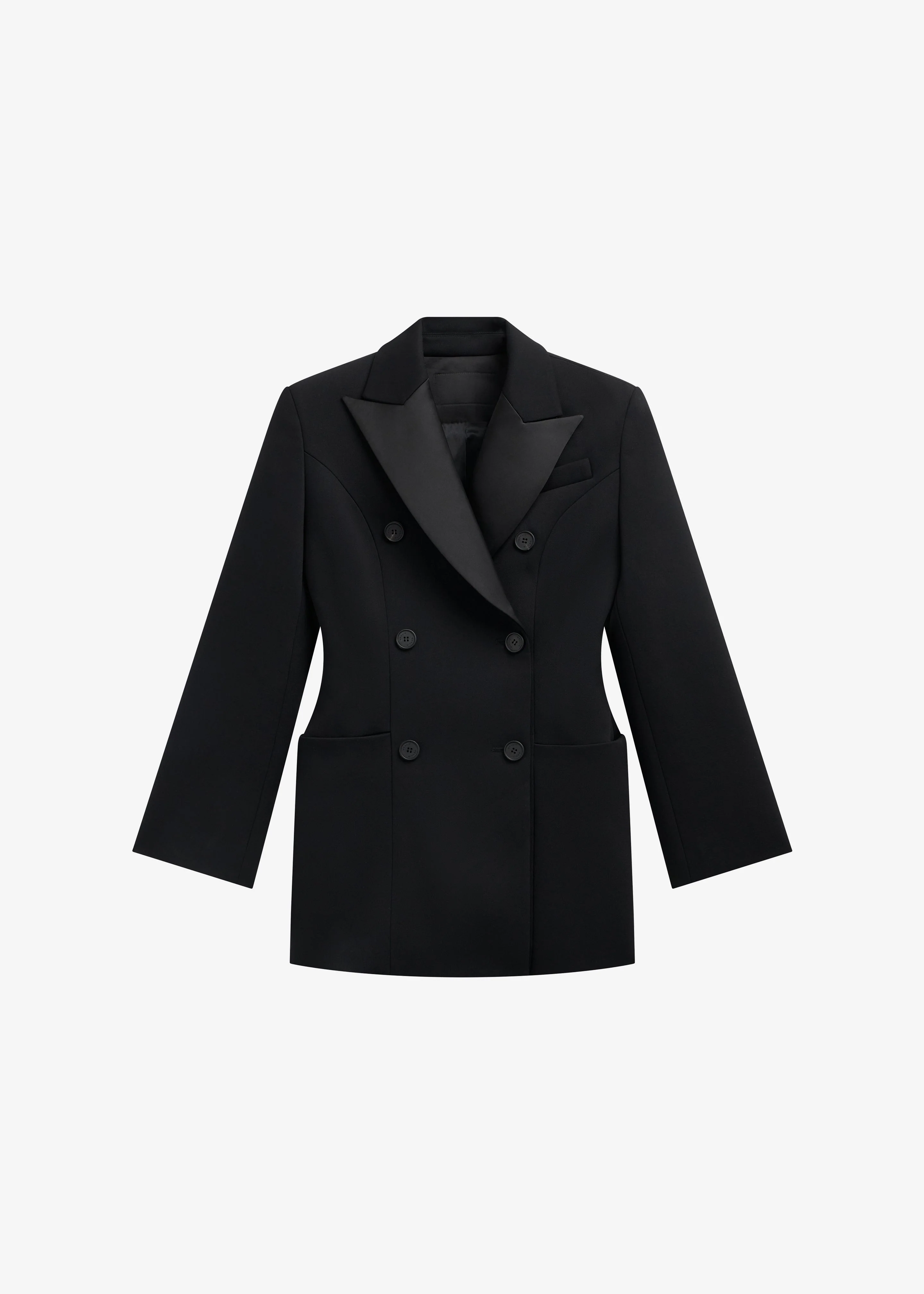Dorotea Hourglass Smoking Blazer - Black - Image 8