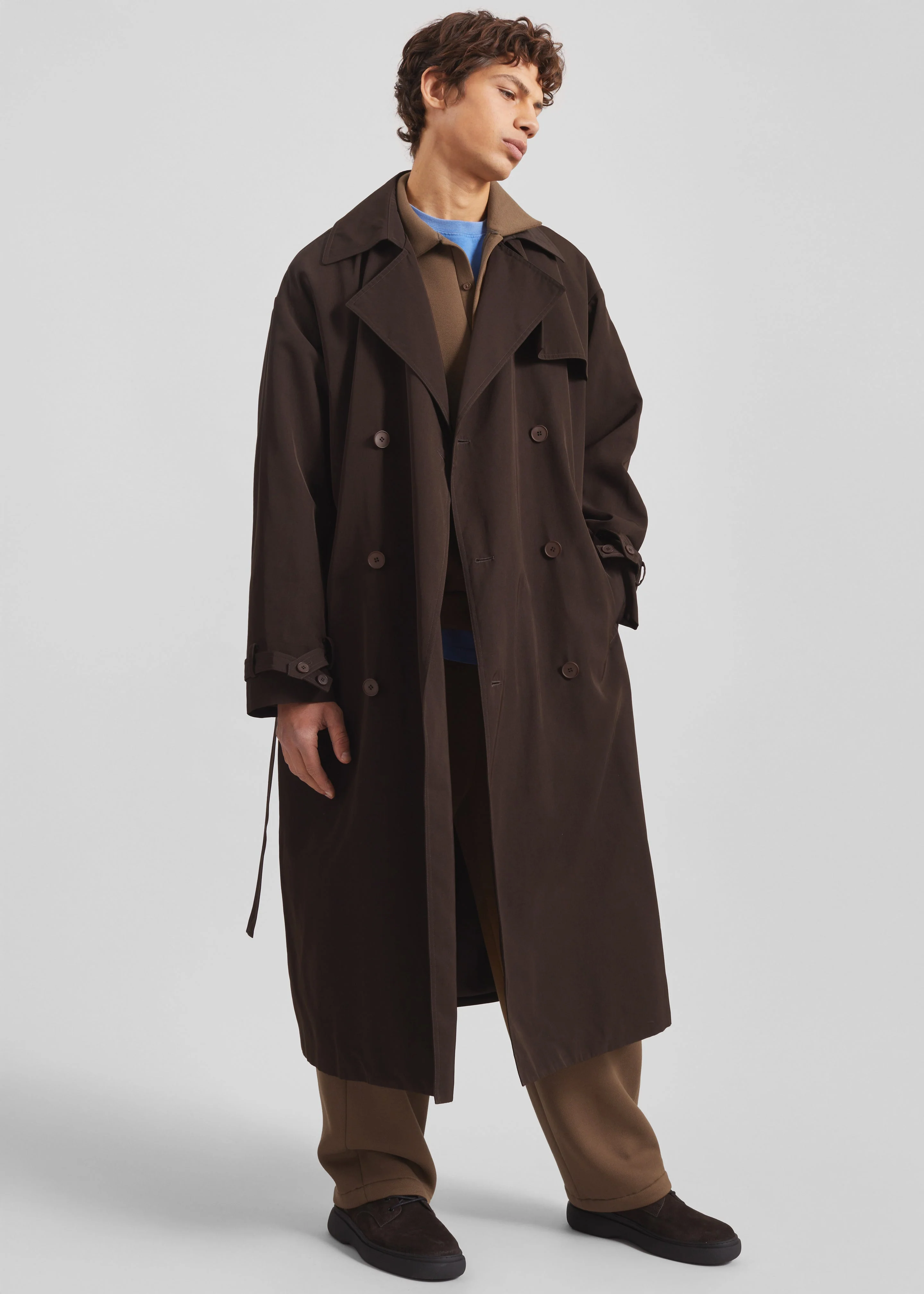 Edris Trench Coat - Brown - Image 3
