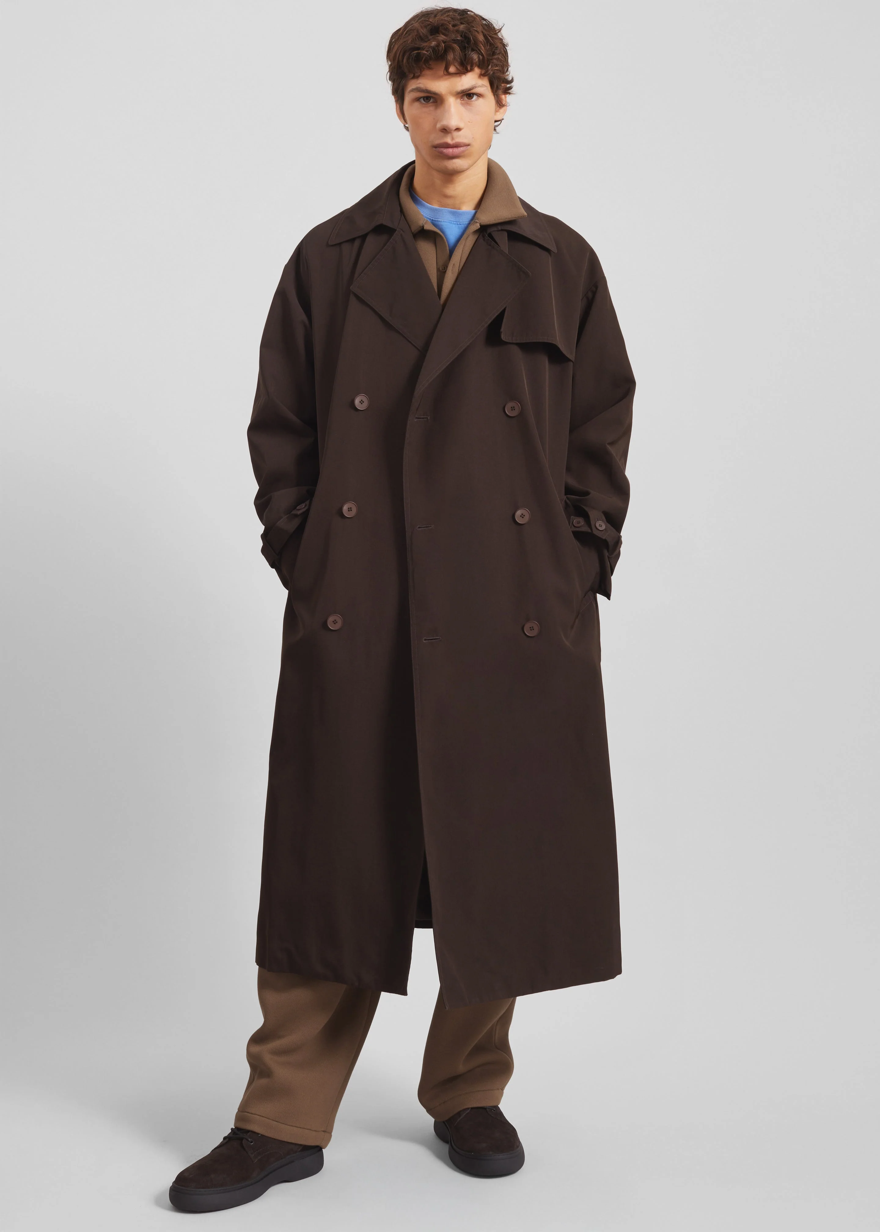 Edris Trench Coat - Brown - Image 4