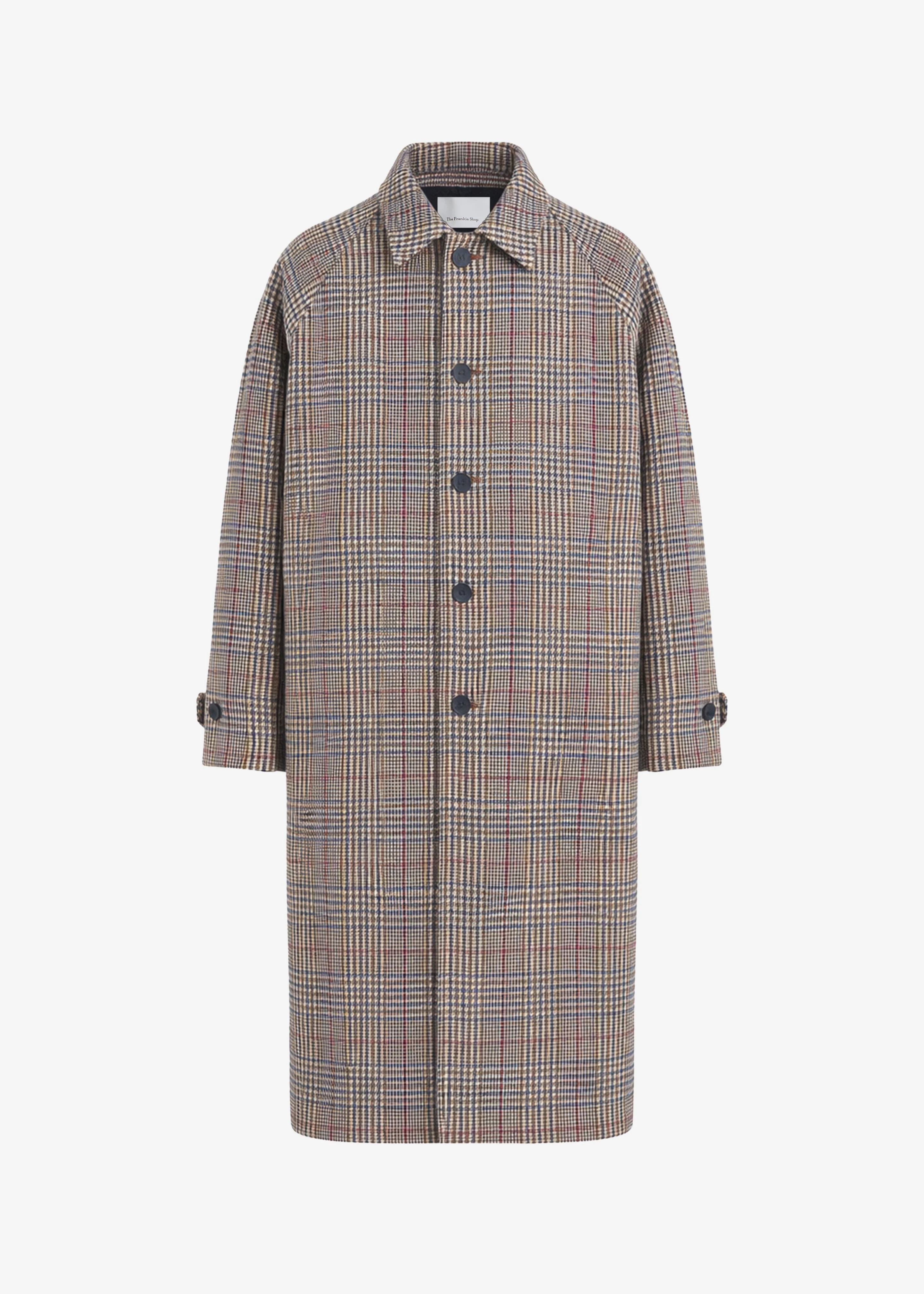 Emil Wool Trench - Beige Glen Plaid - Image 11