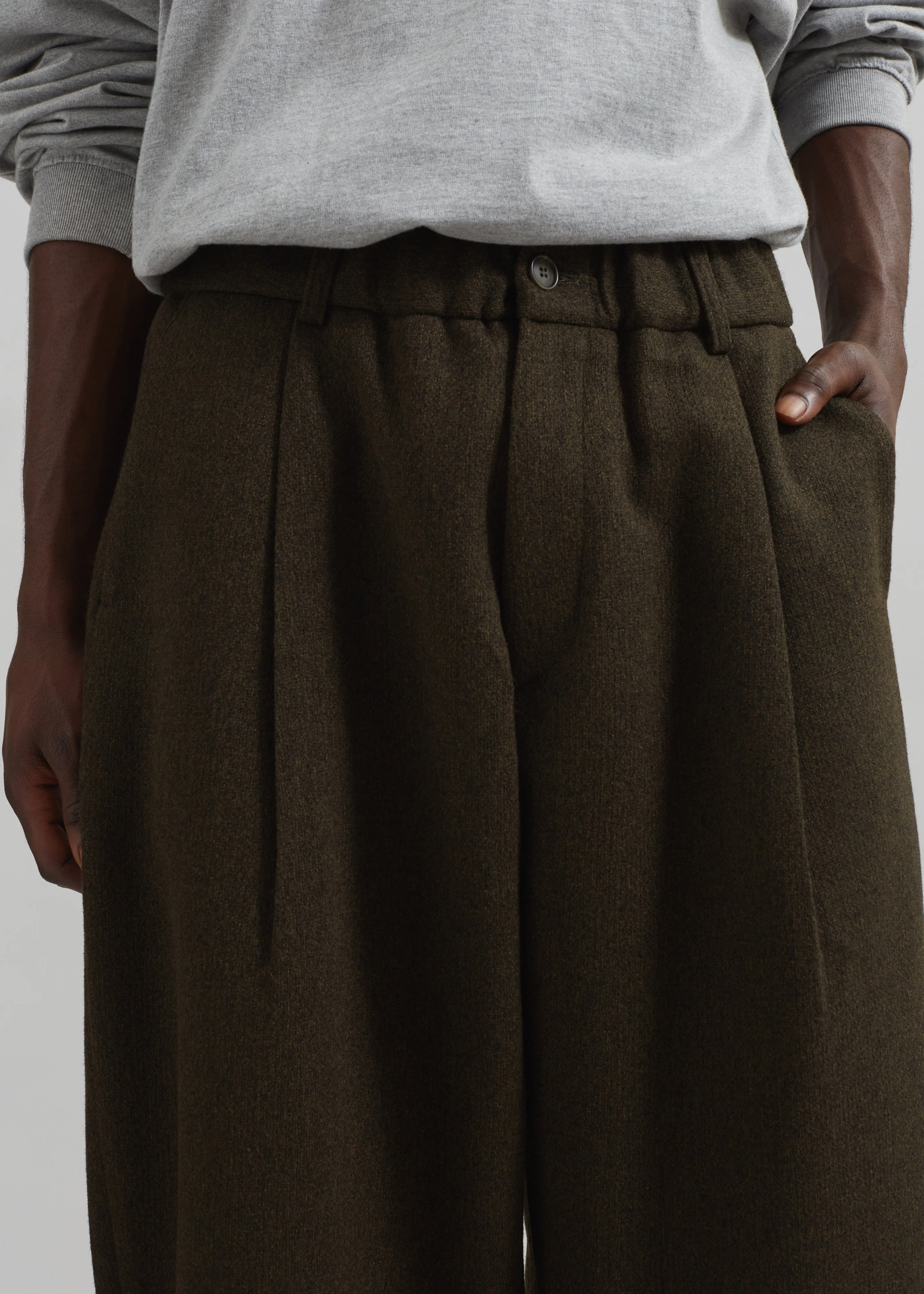 Felix Trousers - Dark Olive - Image 2