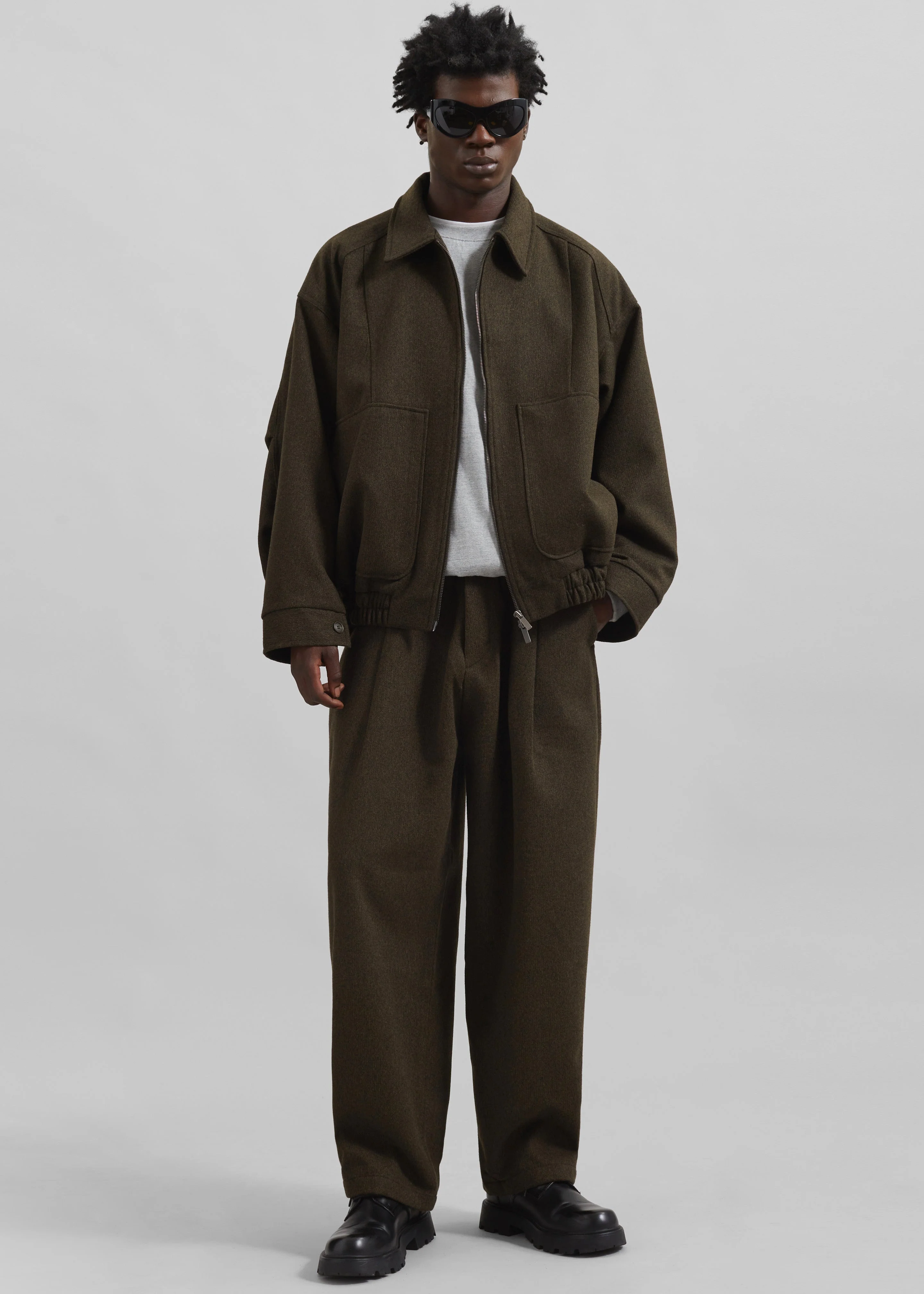 Felix Trousers - Dark Olive - Image 3