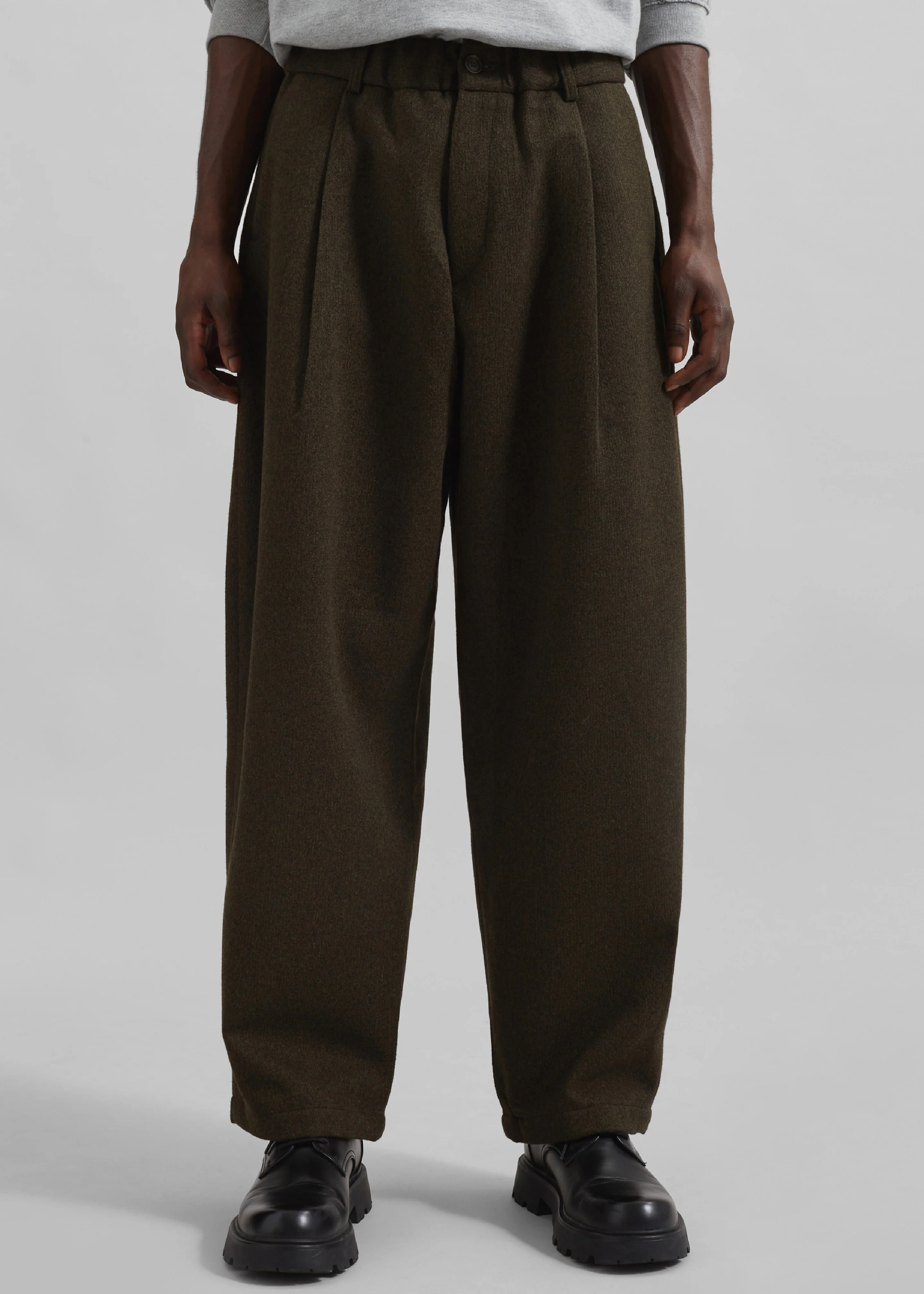 Felix Trousers - Dark Olive - Image 4