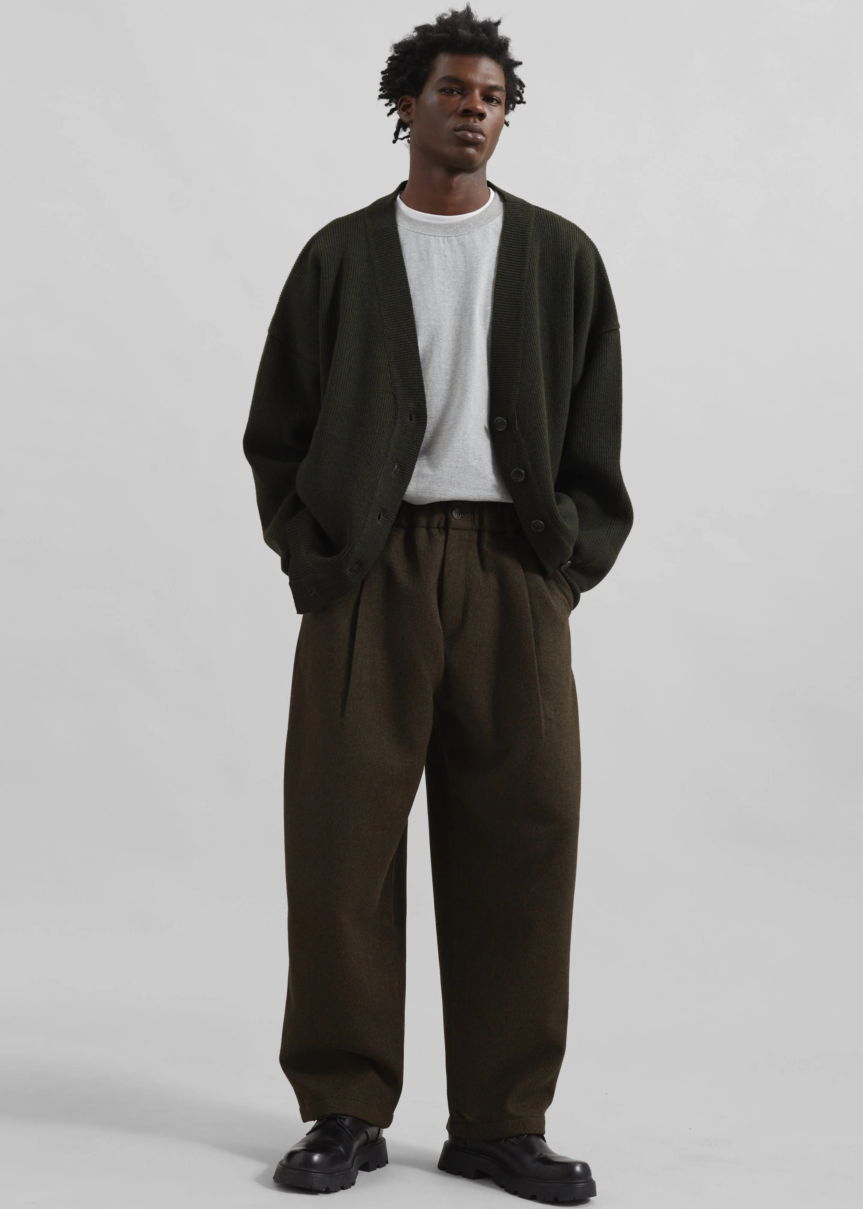 Felix Trousers - Dark Olive - Image 5