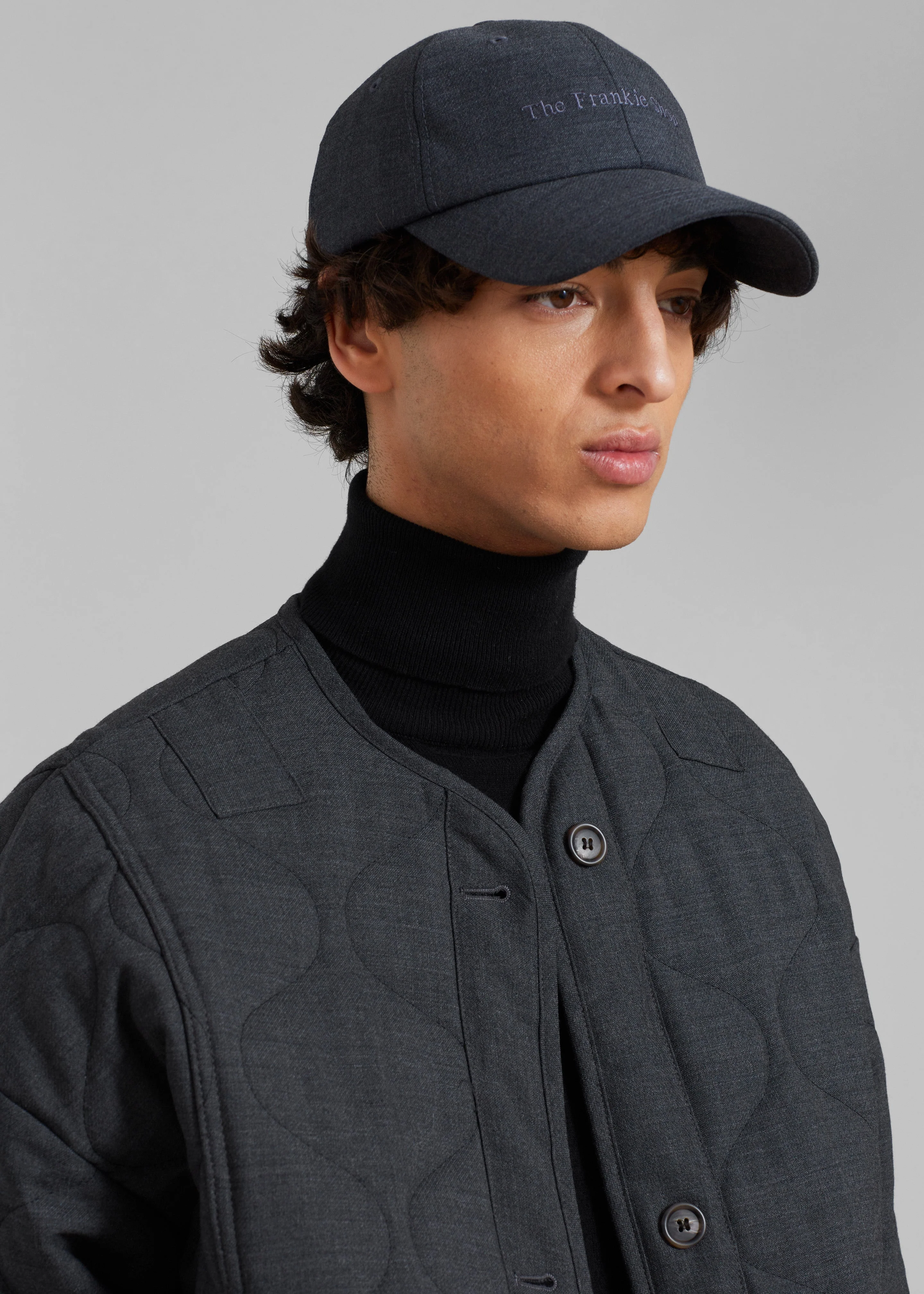 Frankie Baseball Cap - Charcoal - Image 4