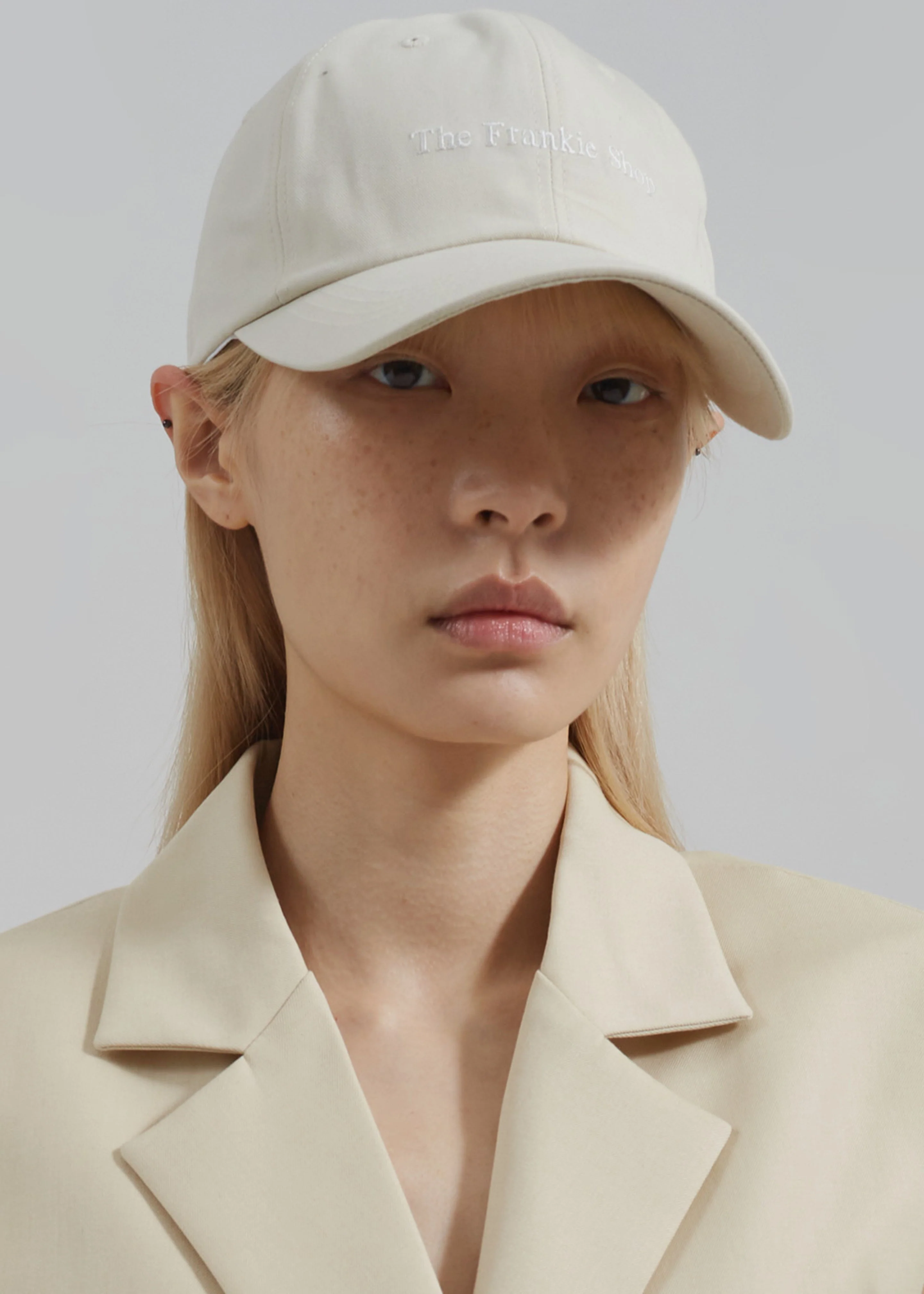 Frankie Baseball Cap - Ivory - Image 3