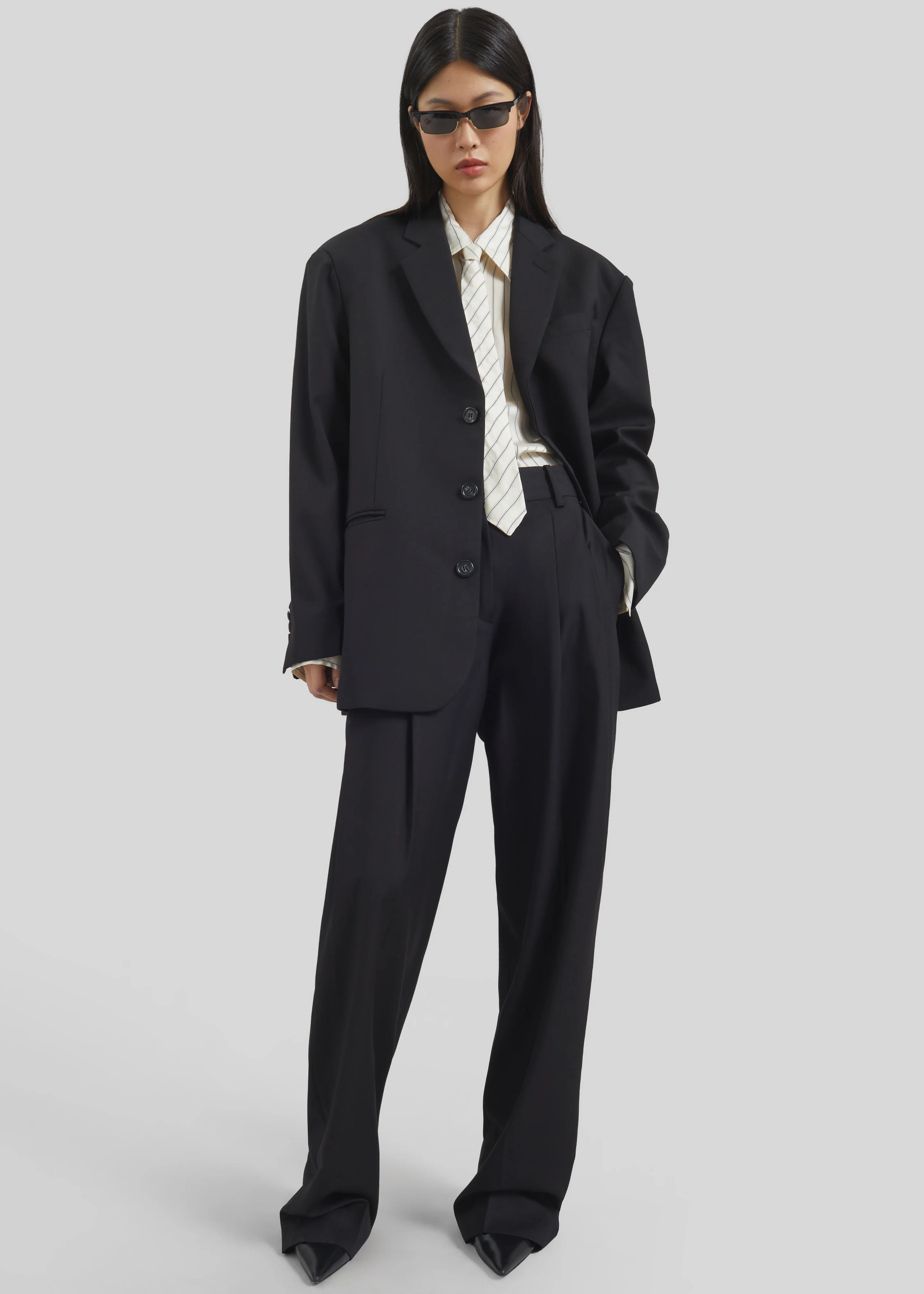 Gelso Oversized Blazer - Black - Image 6