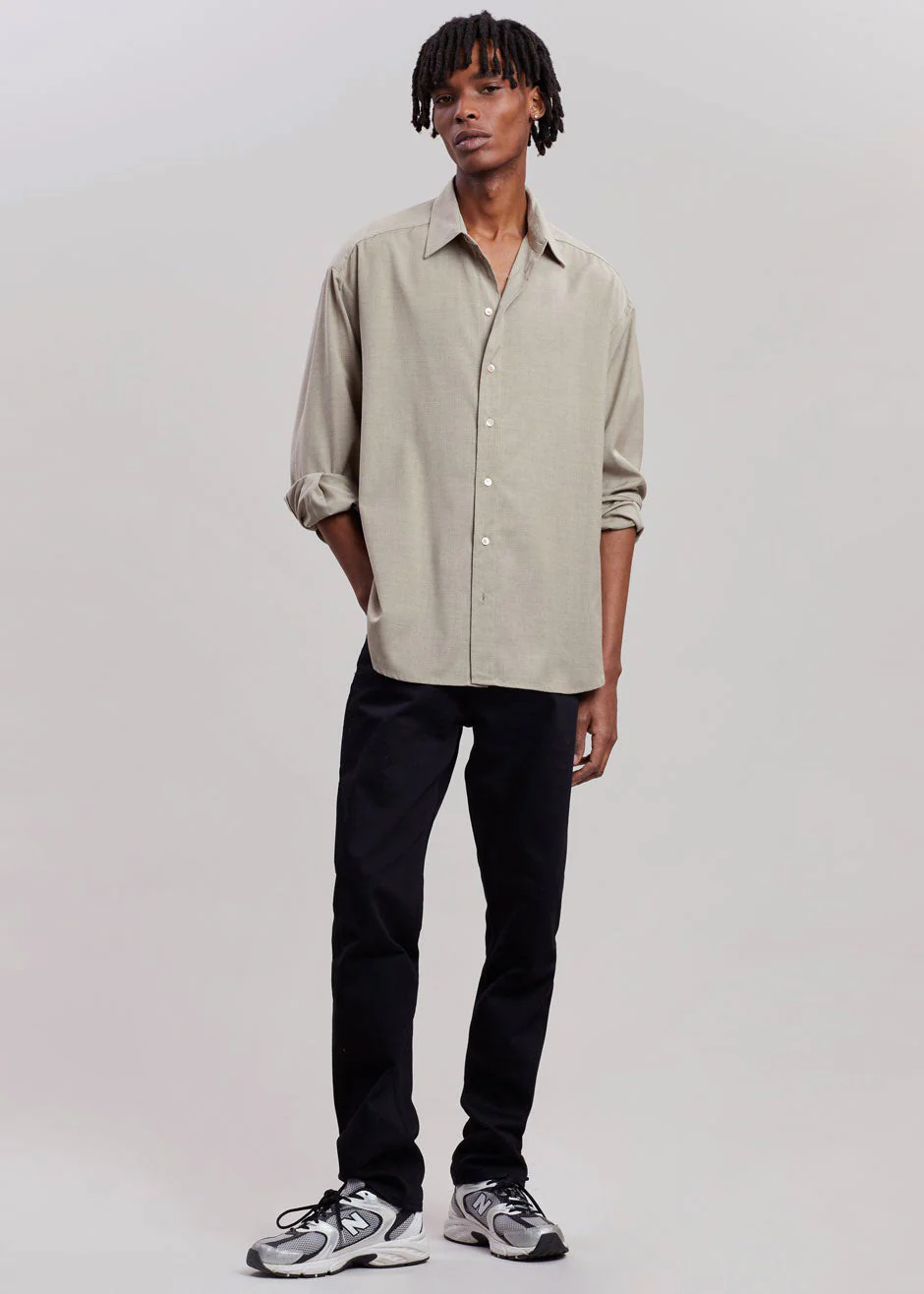 Gelso Shirt - Light Taupe Melange - Image 7