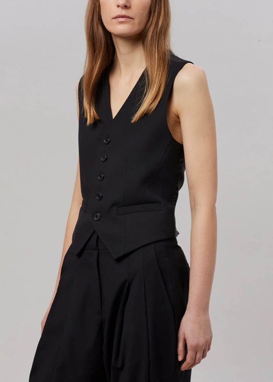 Gelso Waistcoat - Black - Image 6