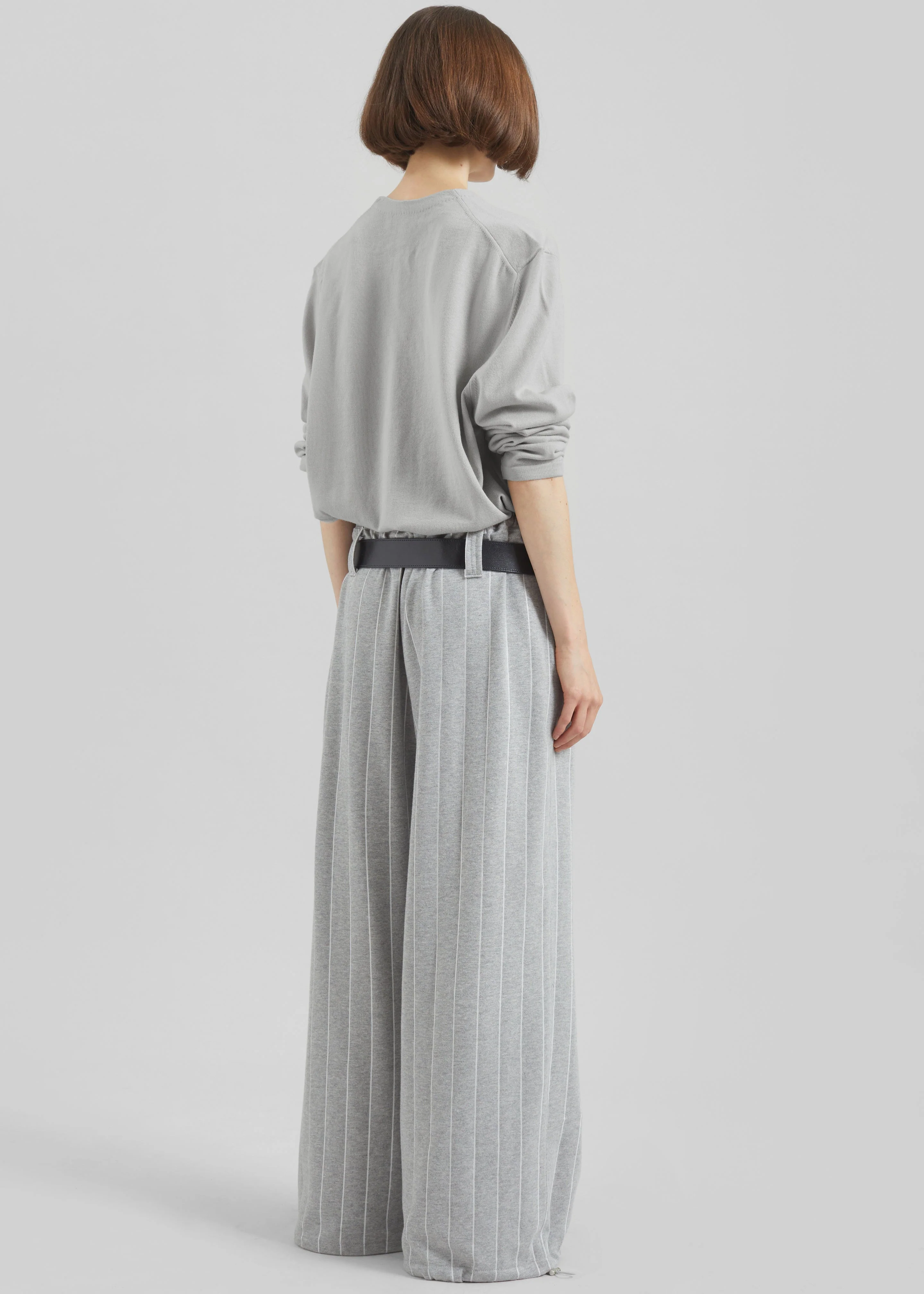 Gisby Striped Joggers - Grey - Image 7