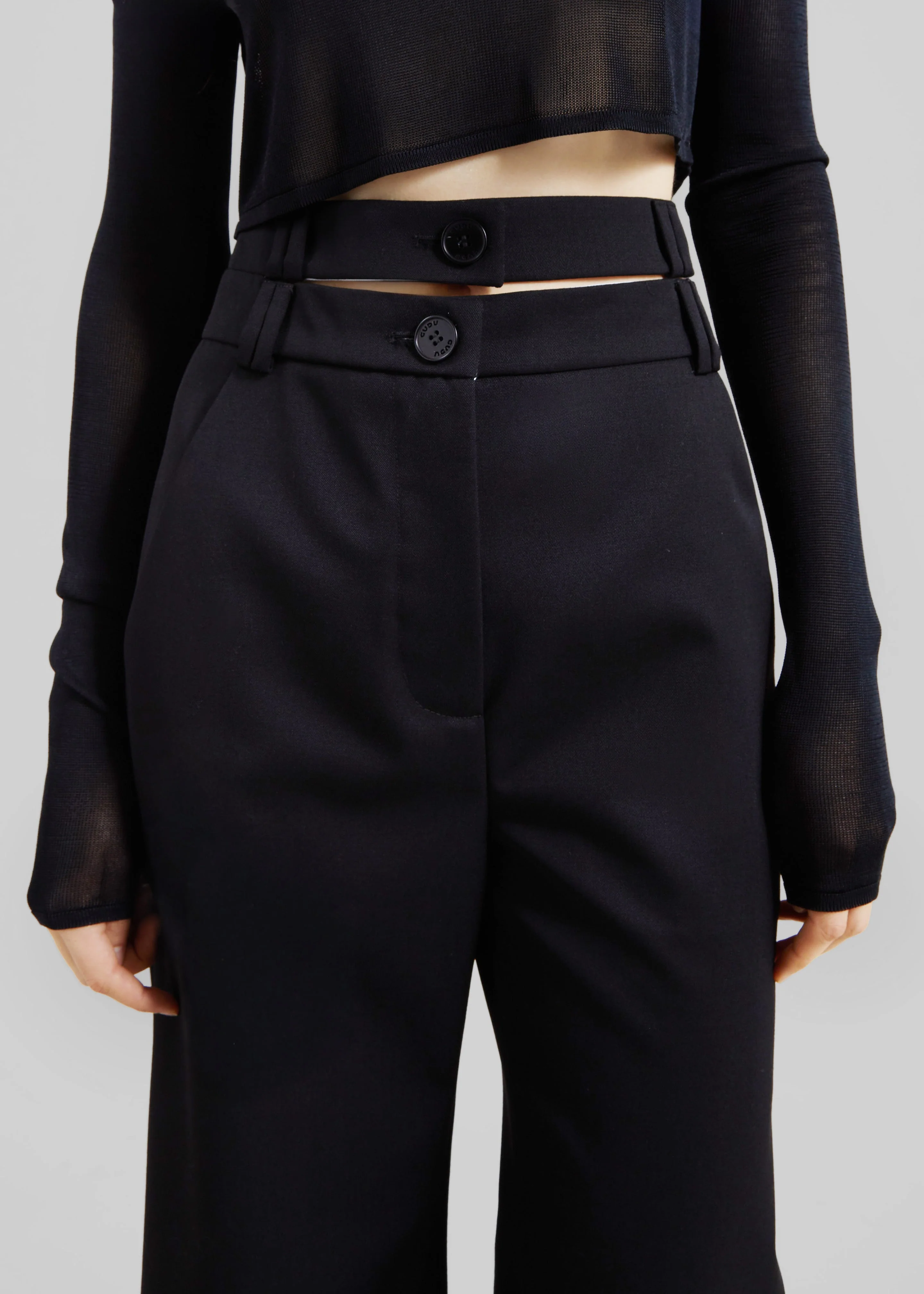 Gudu Trousers #03 - Black - Image 3