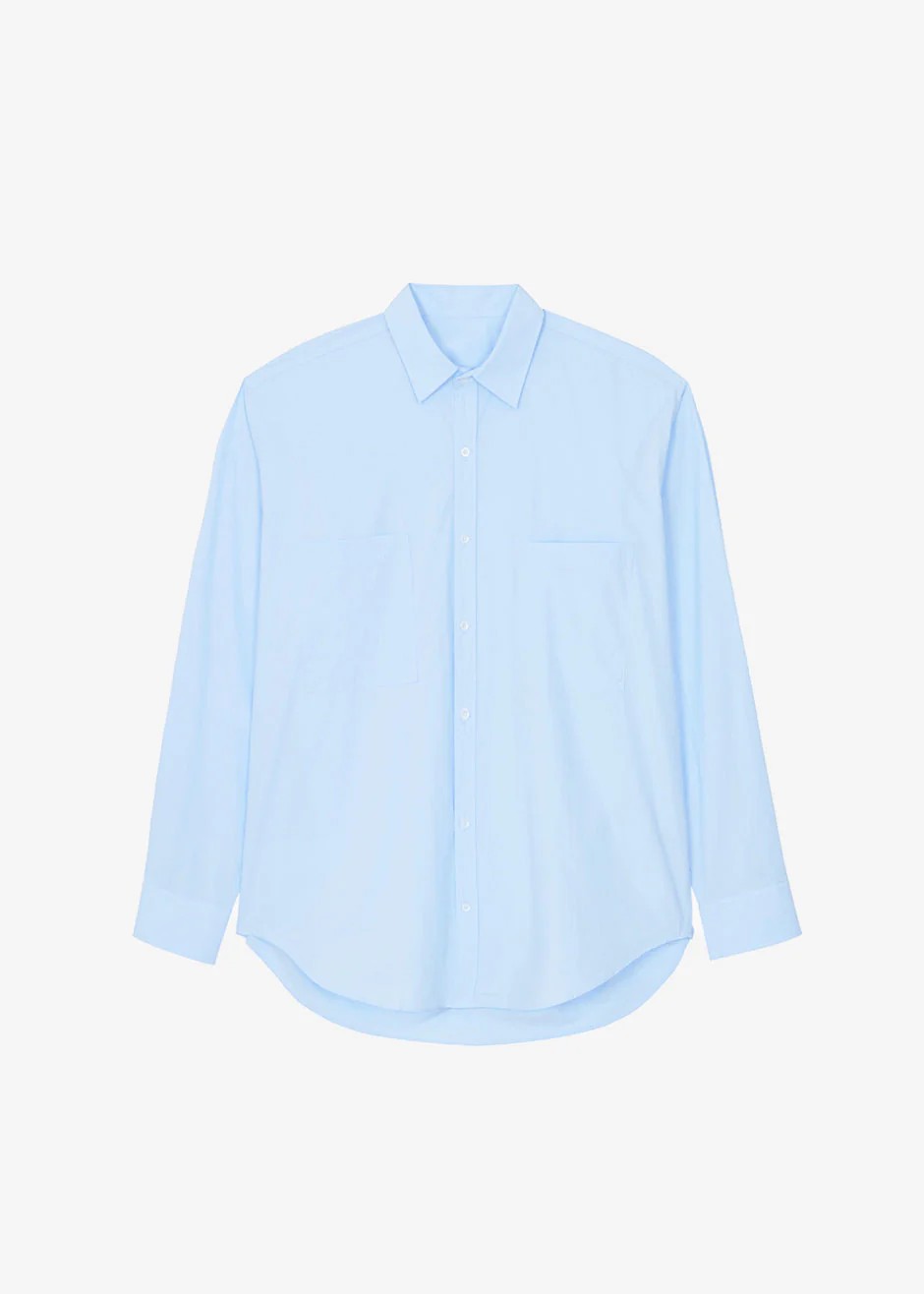 Gus Oversized Shirt - Sky - Image 9