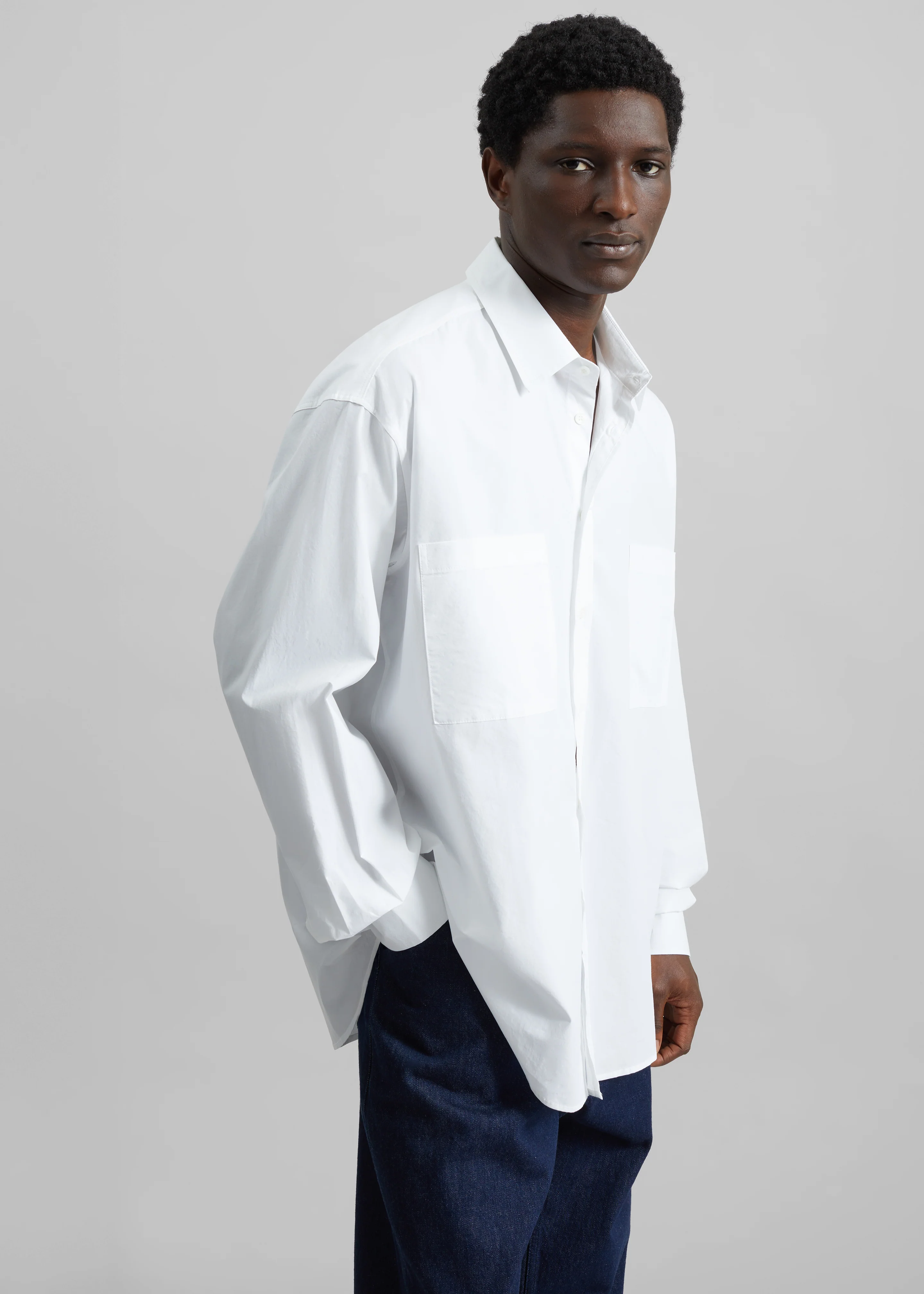 Gus Oversized Shirt - White - Image 7