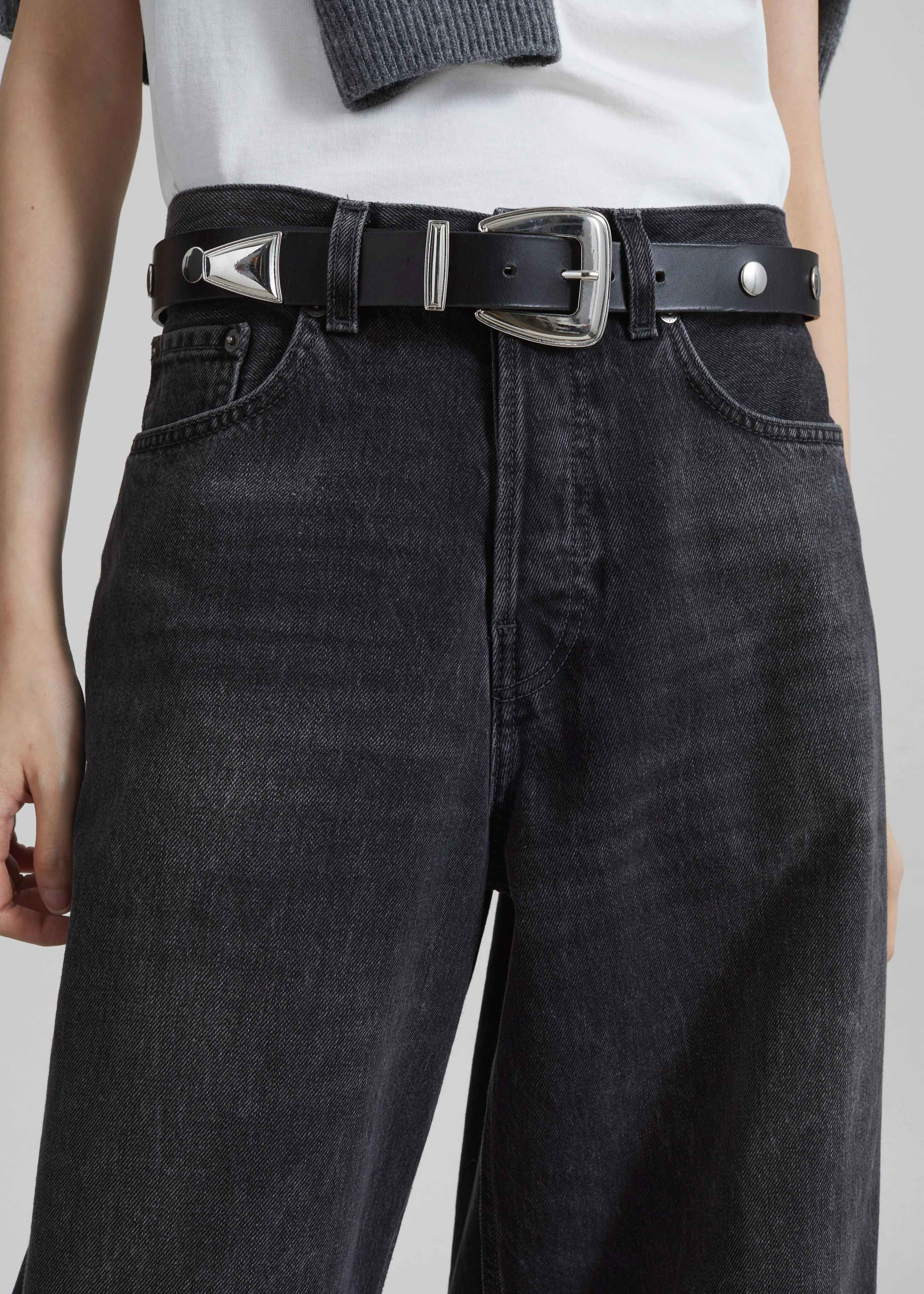 Haikure Bethany Jeans - Authentic Black Wash - Image 4