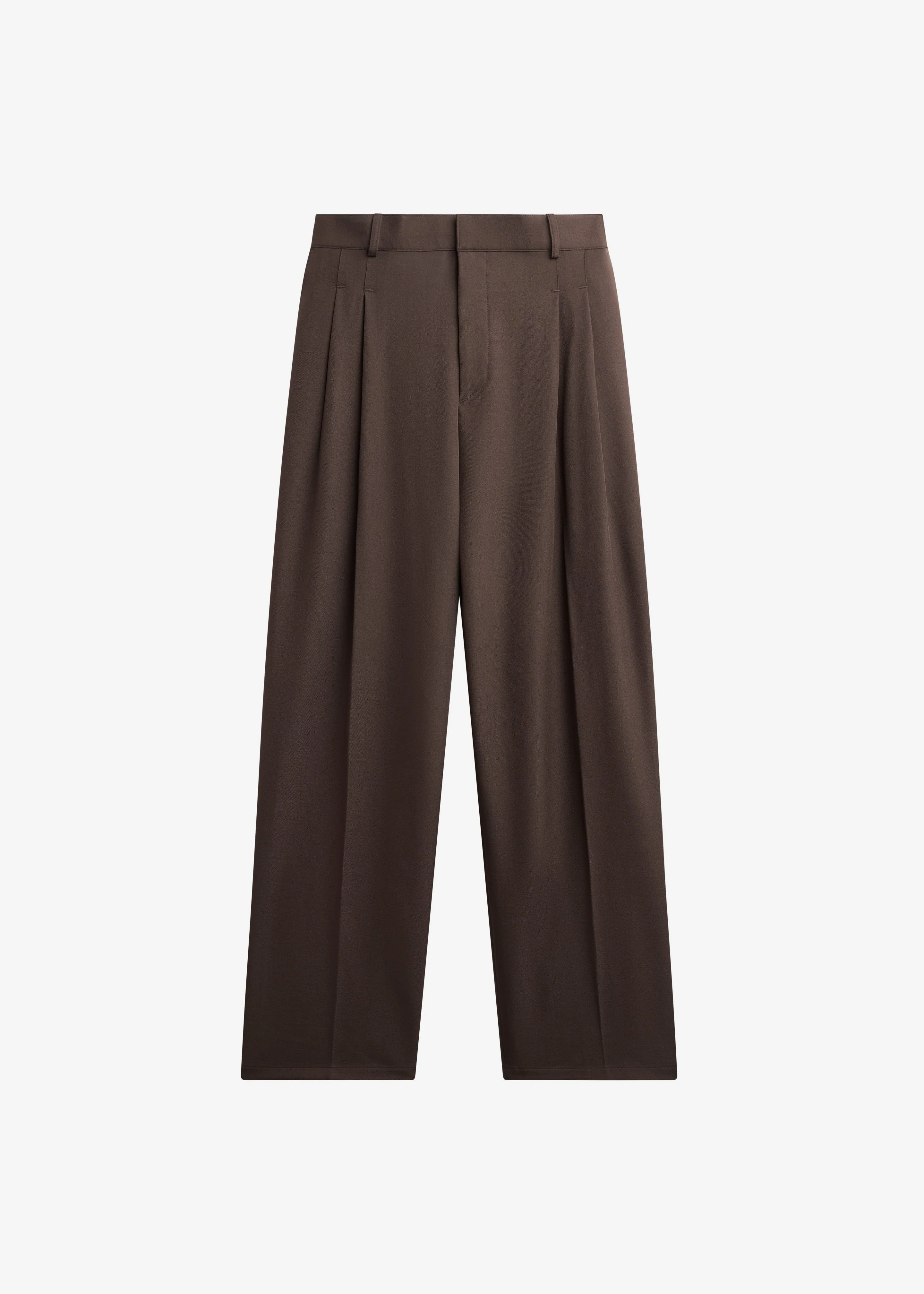 Halbert Pleated Trousers - Brown - Image 7