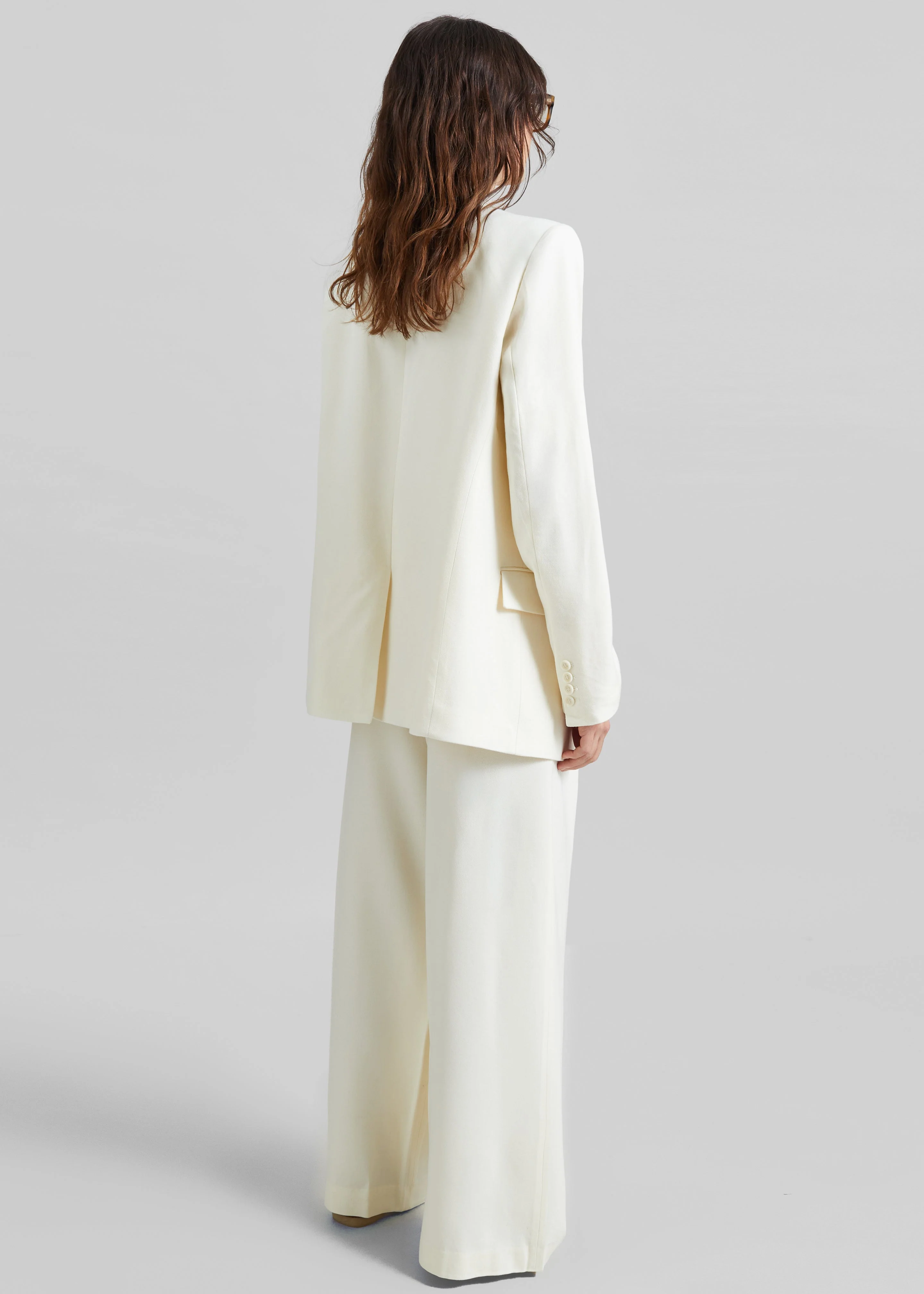 Halser Oversized Blazer - Ivory - Image 5