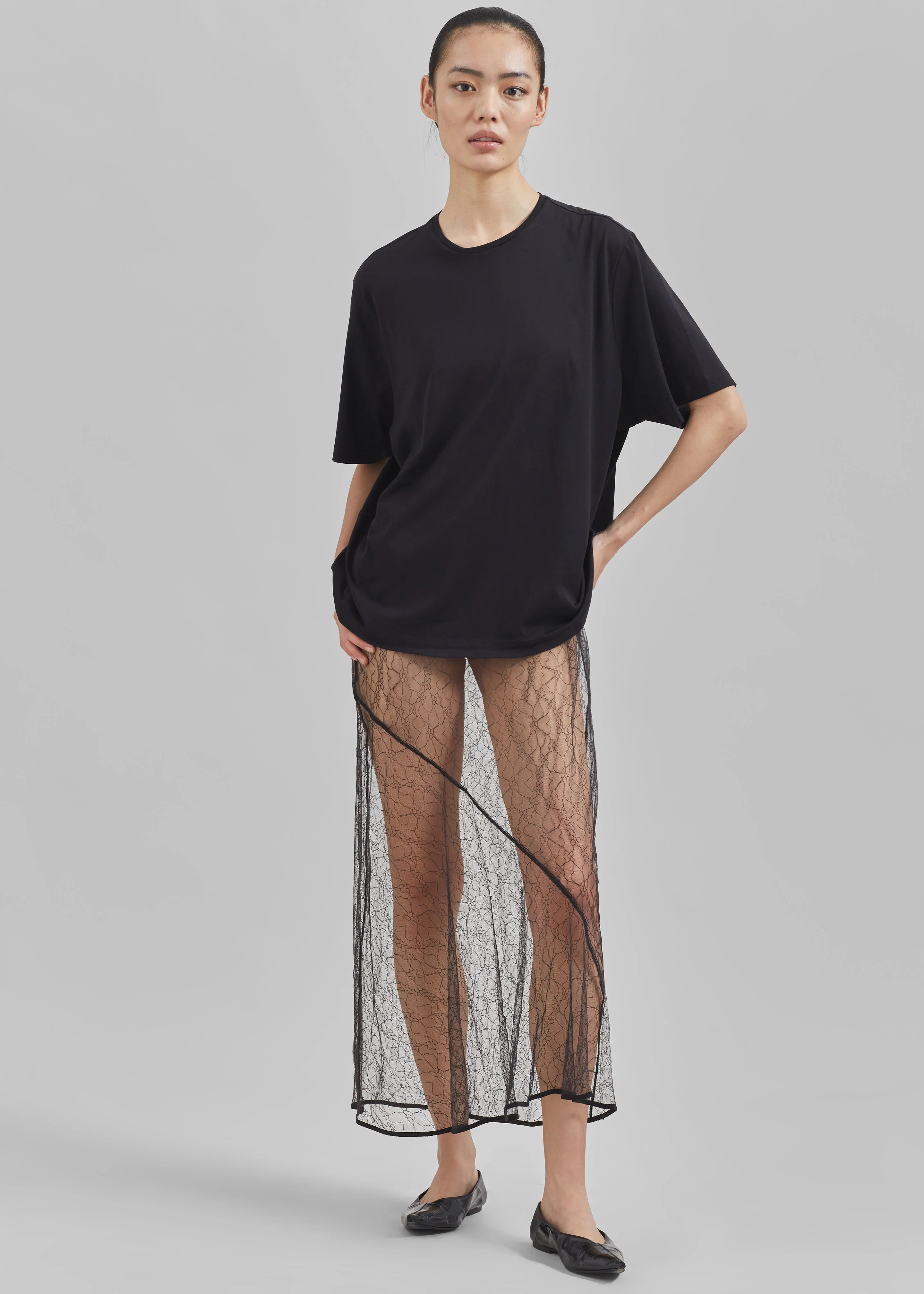 Harper Soft Organic T-Shirt - Black - Image 6