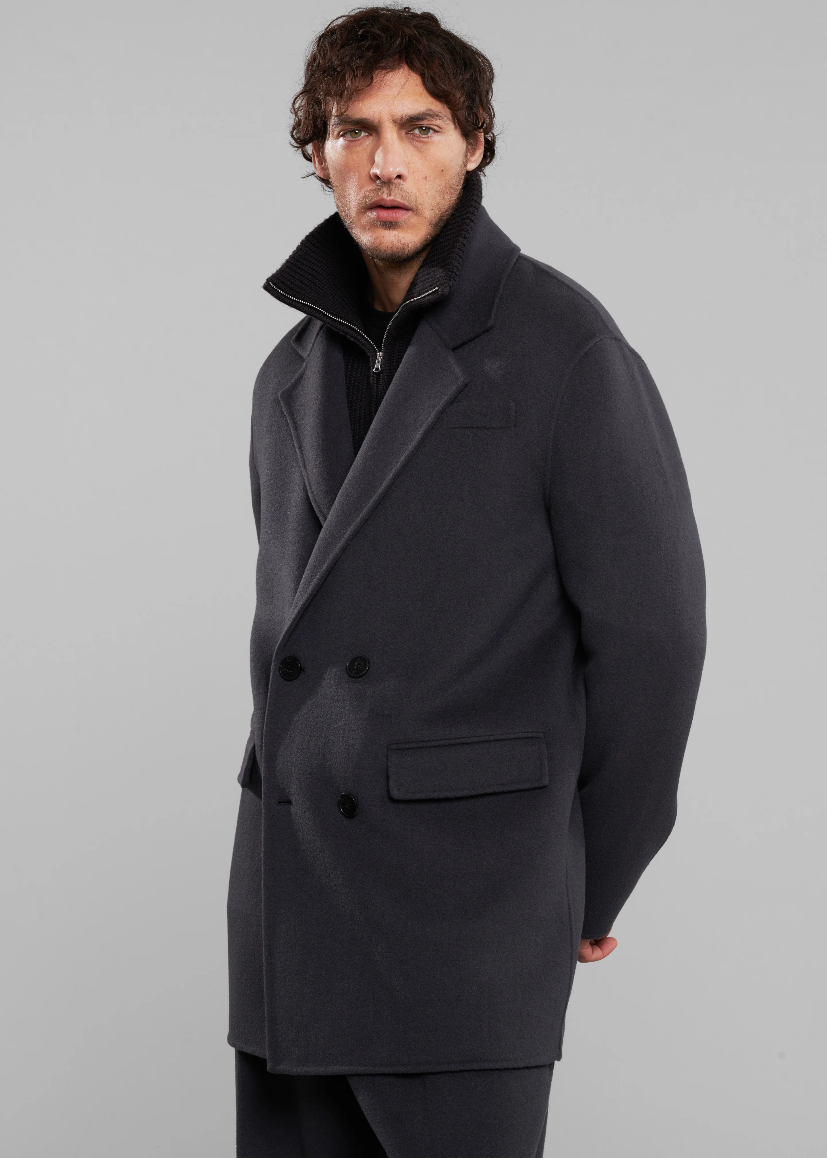 Harry Wool Blazer - Dark Grey - Image 6