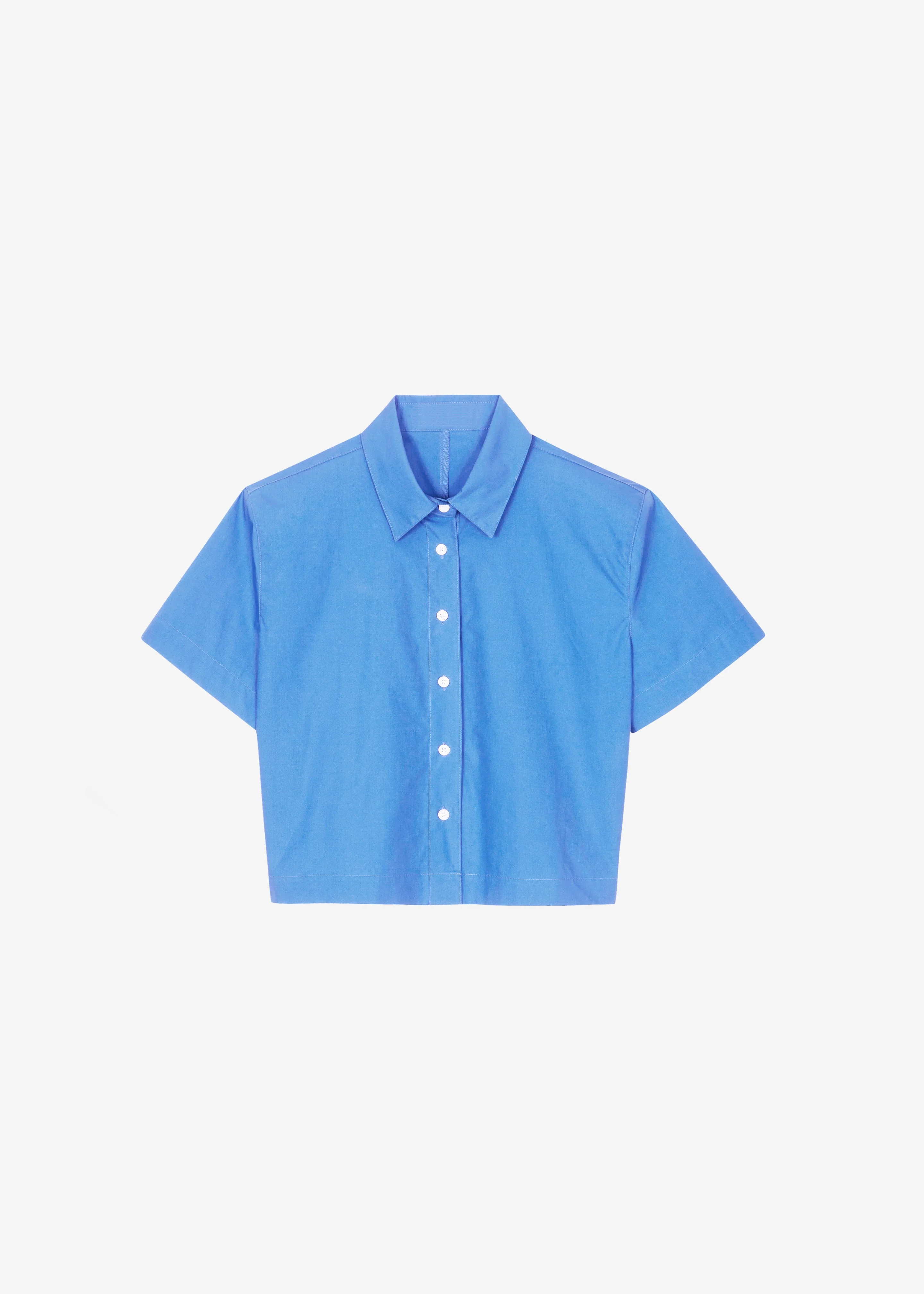 Hiva Cropped Shirt - Cobalt - Image 8