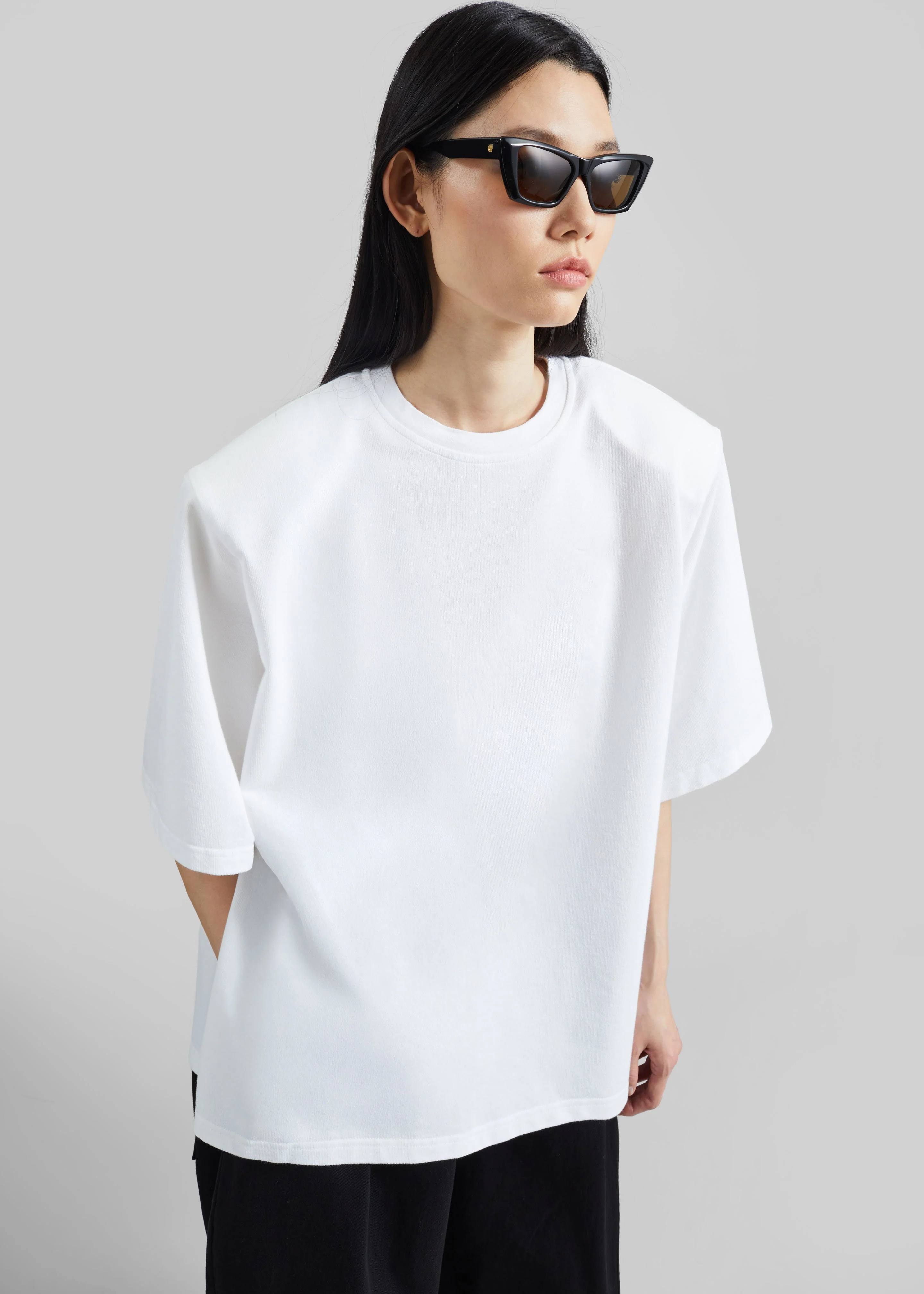 Hugo Padded T-Shirt - White - Image 5