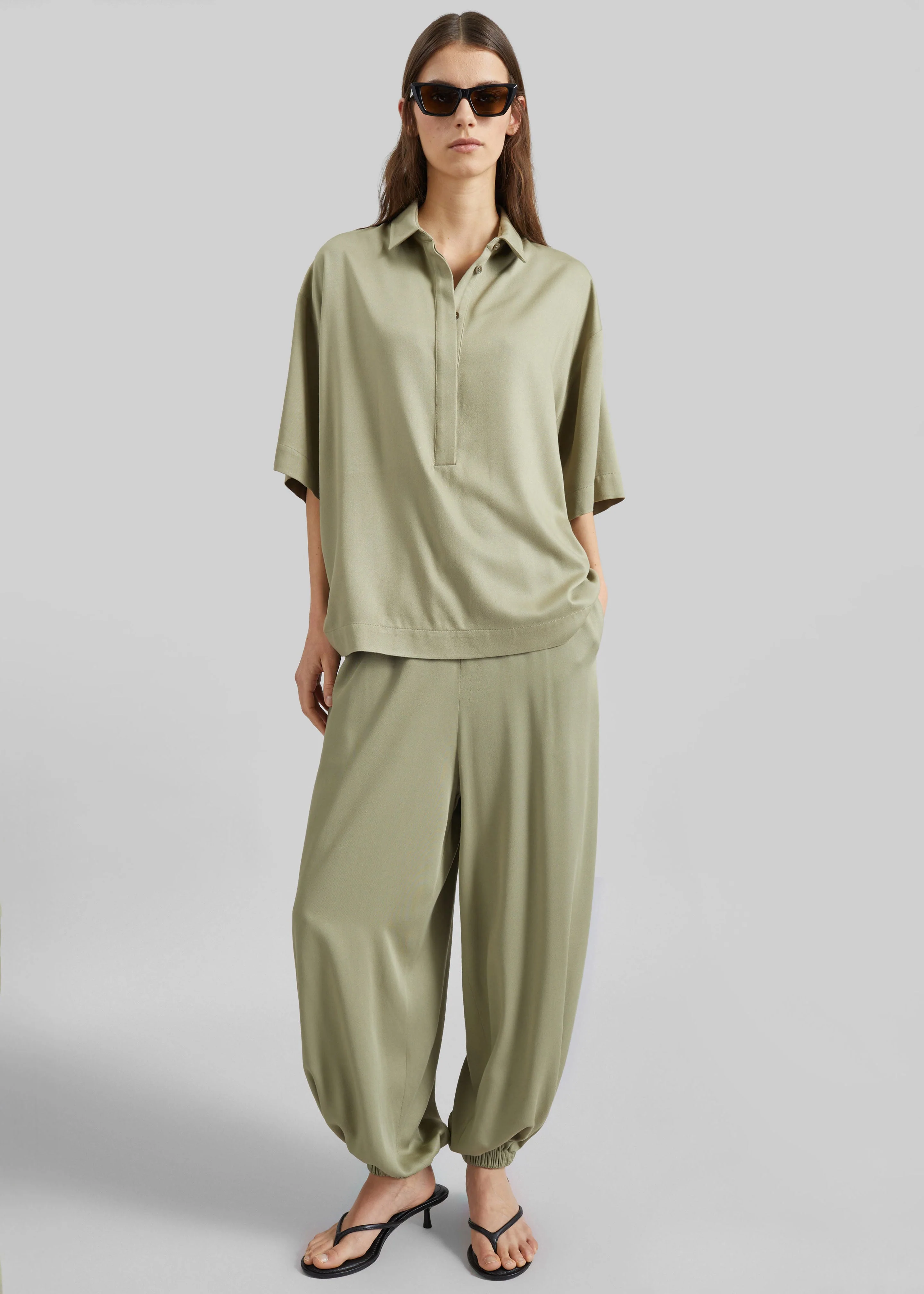 Isola Fluid Balloon Pants - Sage - Image 3