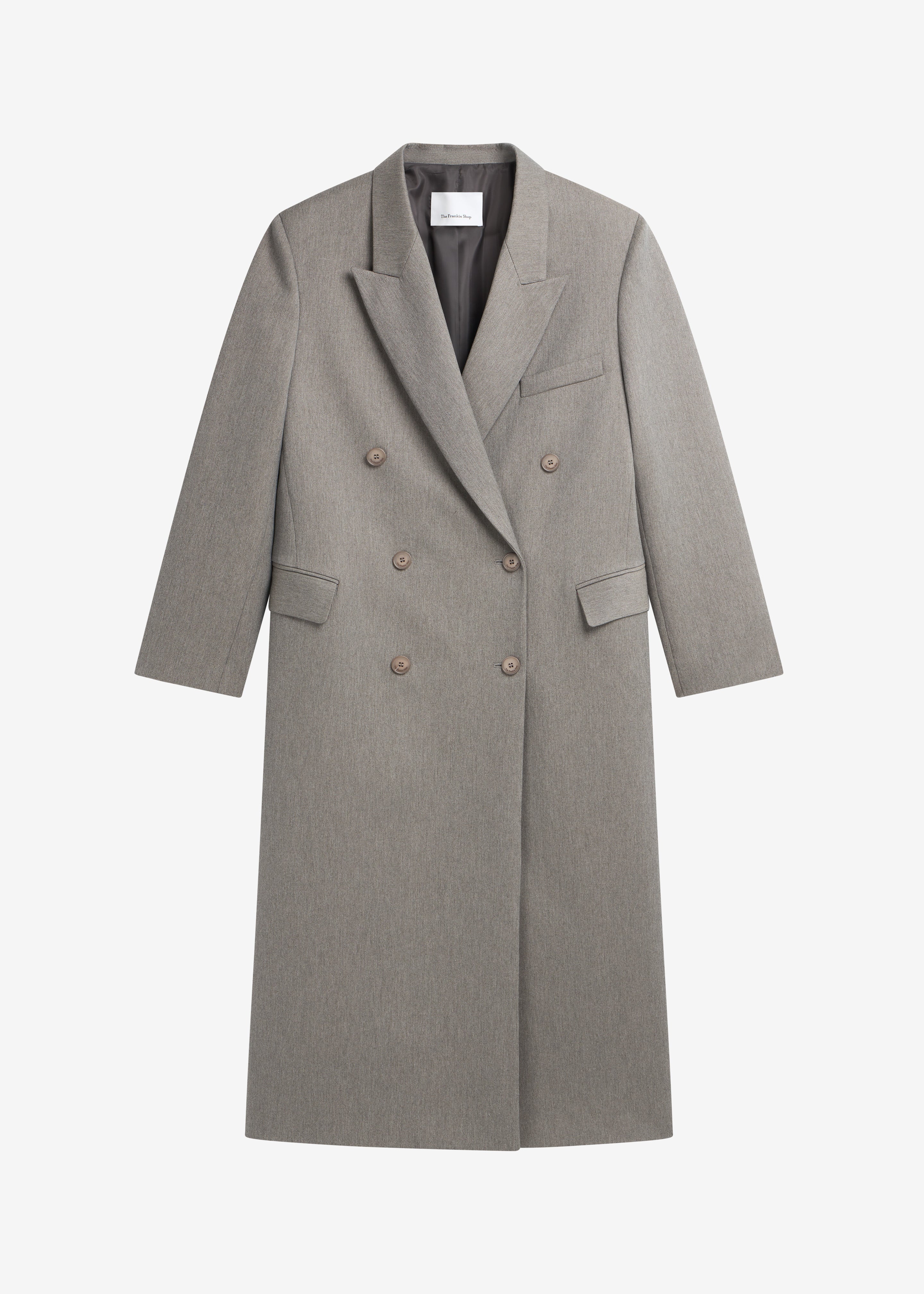Jane Long Coat - Taupe Melange - Image 10